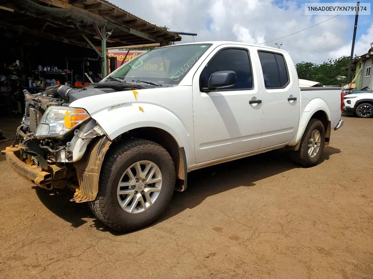 NISSAN NAVARA (FRONTIER) 2019, VIN 1N6AD0EV7KN791174