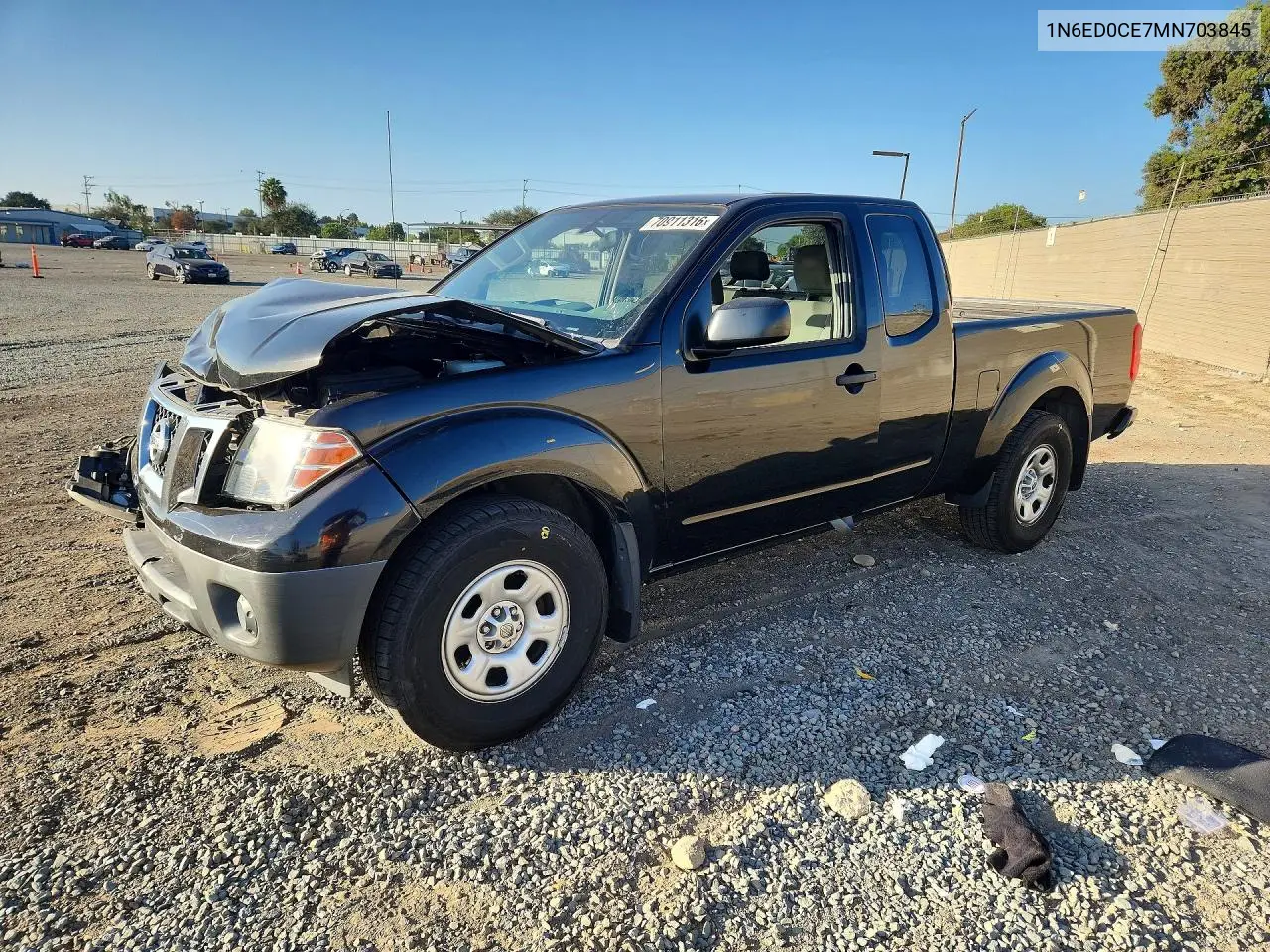 NISSAN NAVARA (FRONTIER) 2021, VIN 1N6ED0CE7MN703845