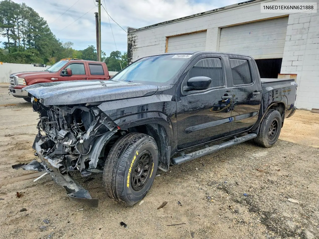 NISSAN NAVARA (FRONTIER) 2022, VIN 1N6ED1EK6NN621888
