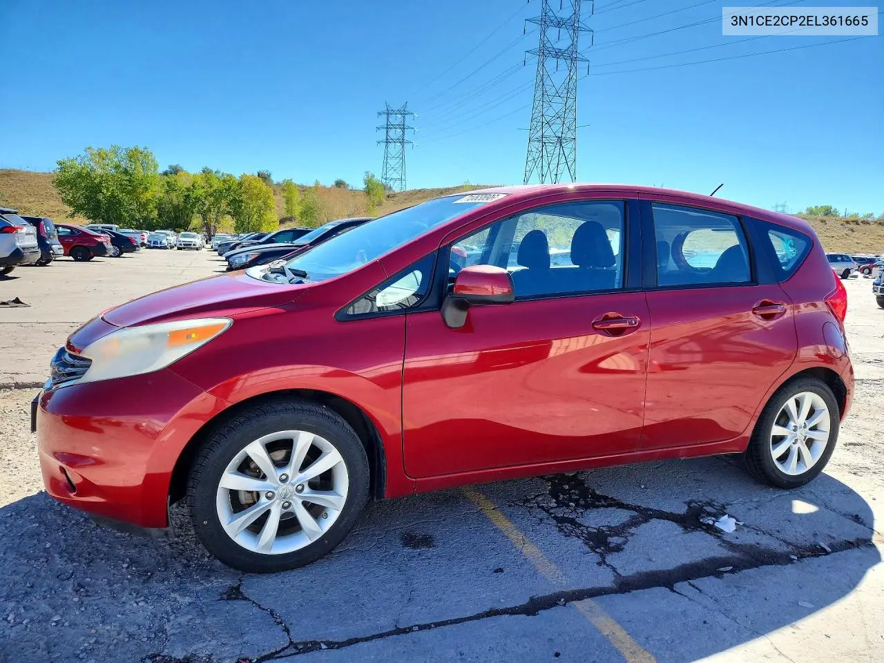 NISSAN NOTE 2014, VIN 3N1CE2CP2EL361665
