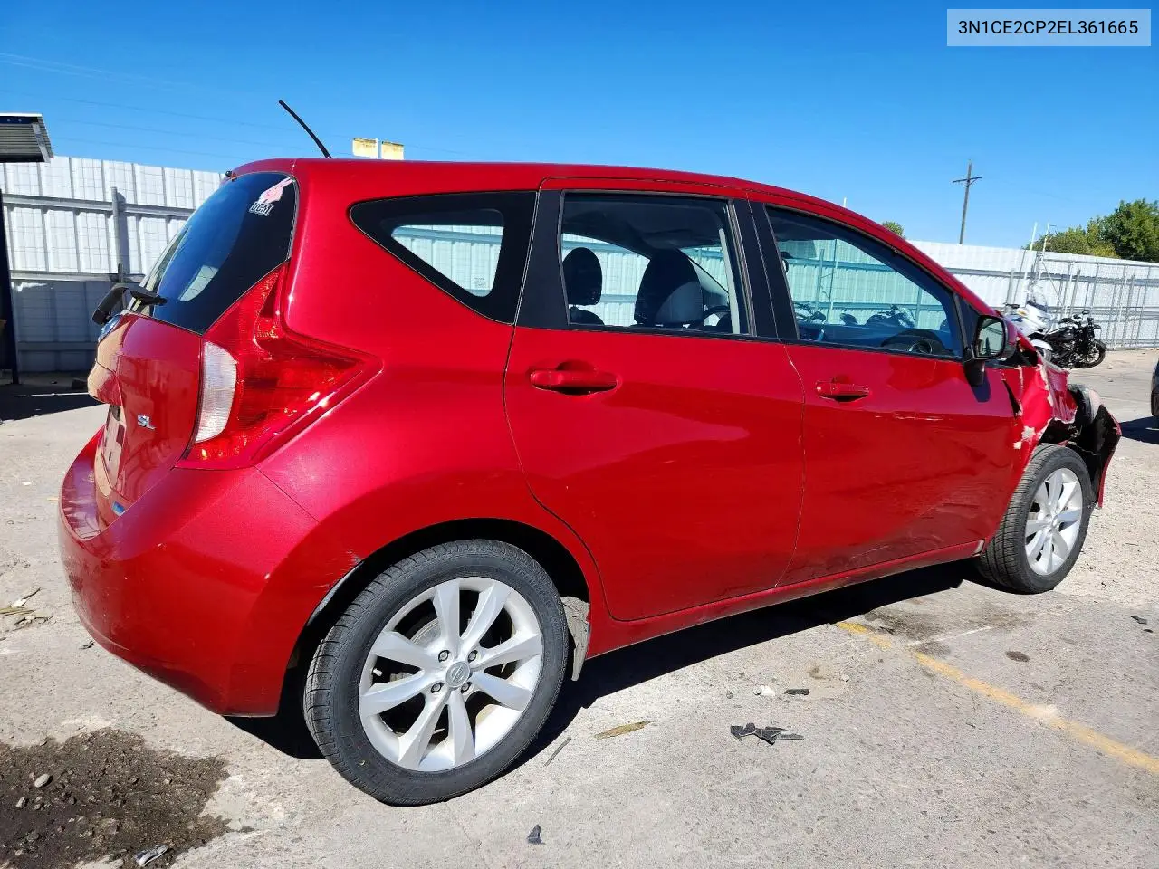 2014 NISSAN NOTE VIN 3N1CE2CP2EL361665 — фото 3
