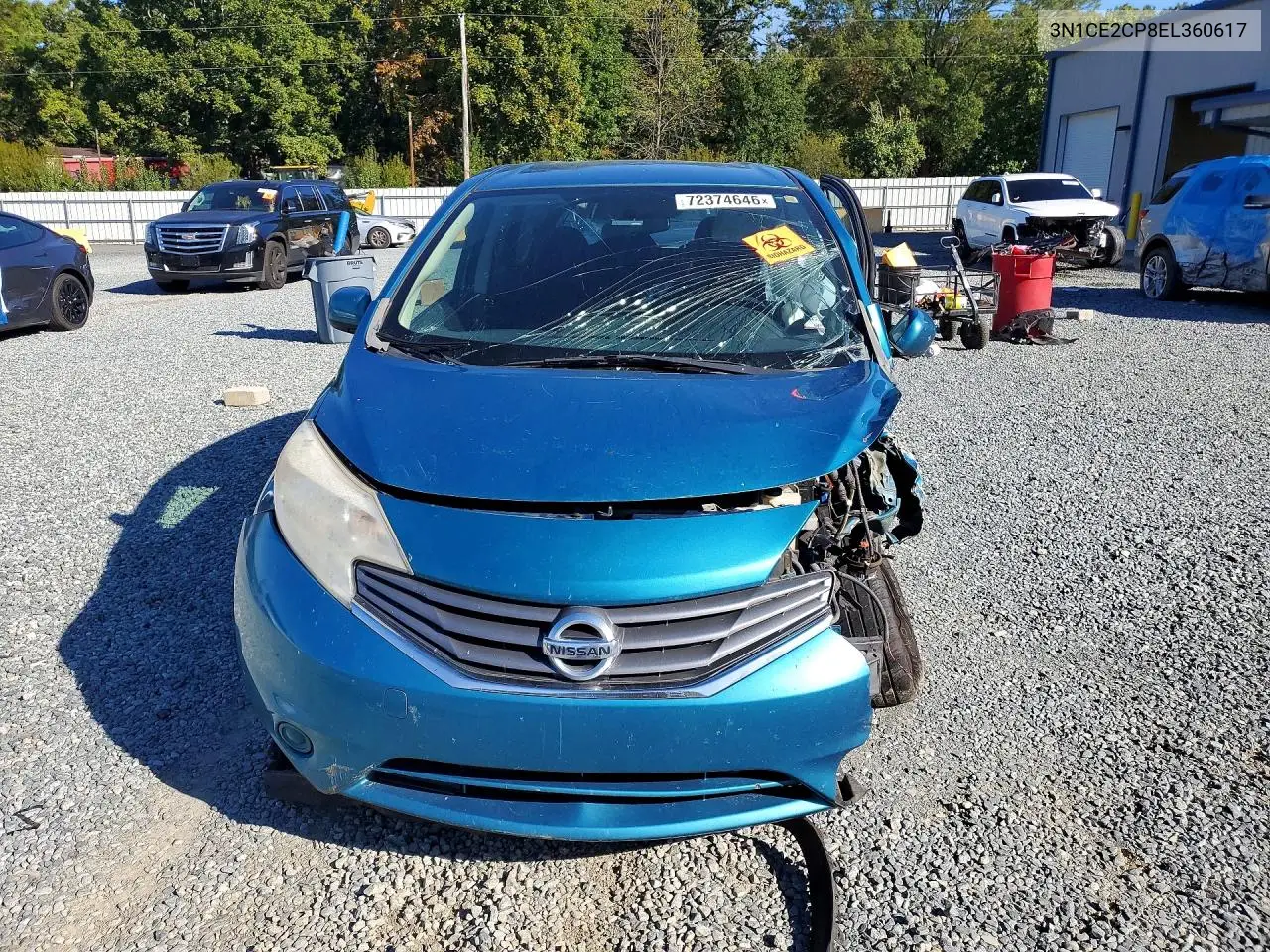 2014 NISSAN NOTE VIN 3N1CE2CP8EL360617 — фото 5