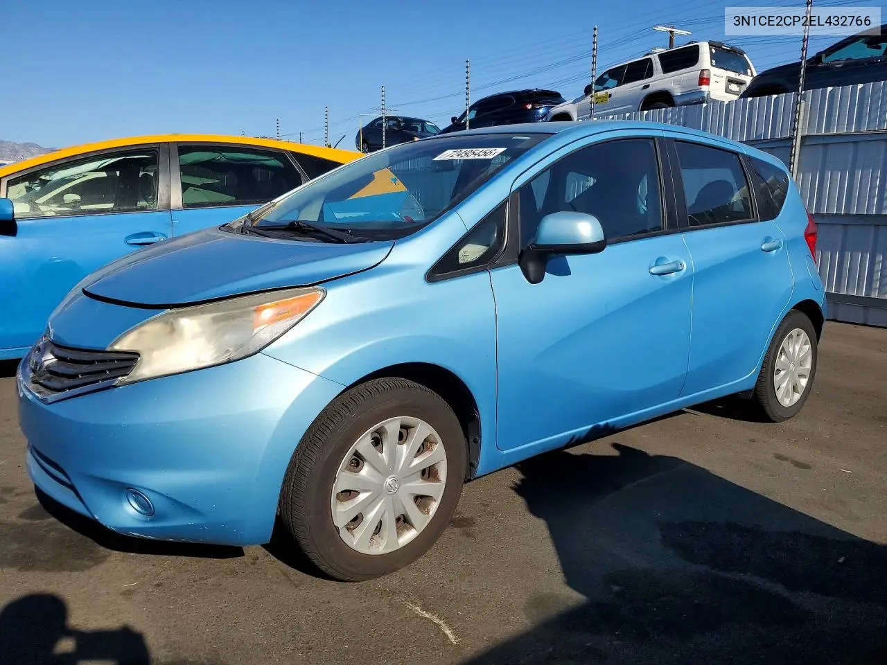 2014 NISSAN NOTE VIN 3N1CE2CP2EL432766 — фото 2