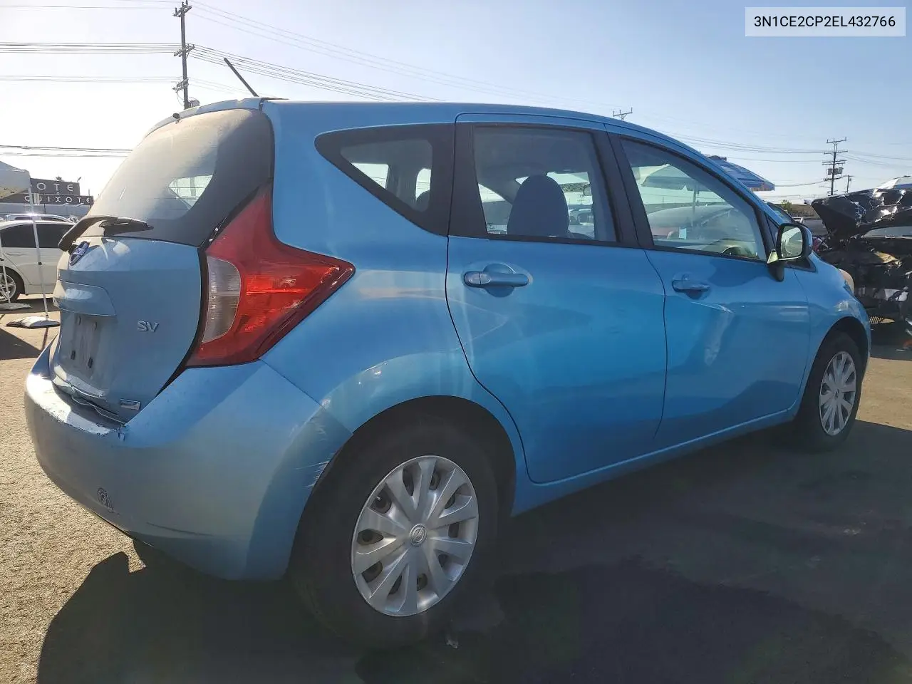 NISSAN NOTE 2014, VIN 3N1CE2CP2EL432766