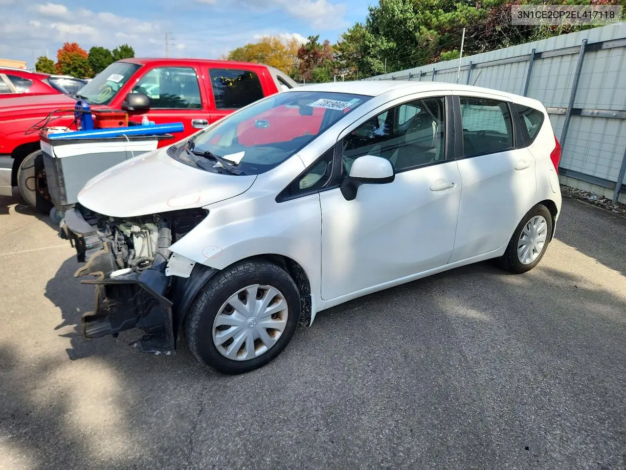 NISSAN NOTE 2014, VIN 3N1CE2CP2EL417118