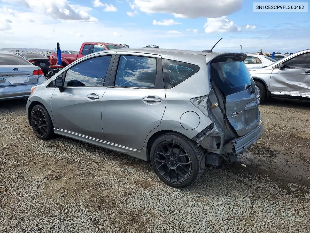 2015 NISSAN NOTE VIN 3N1CE2CP9FL360482 — фото 2