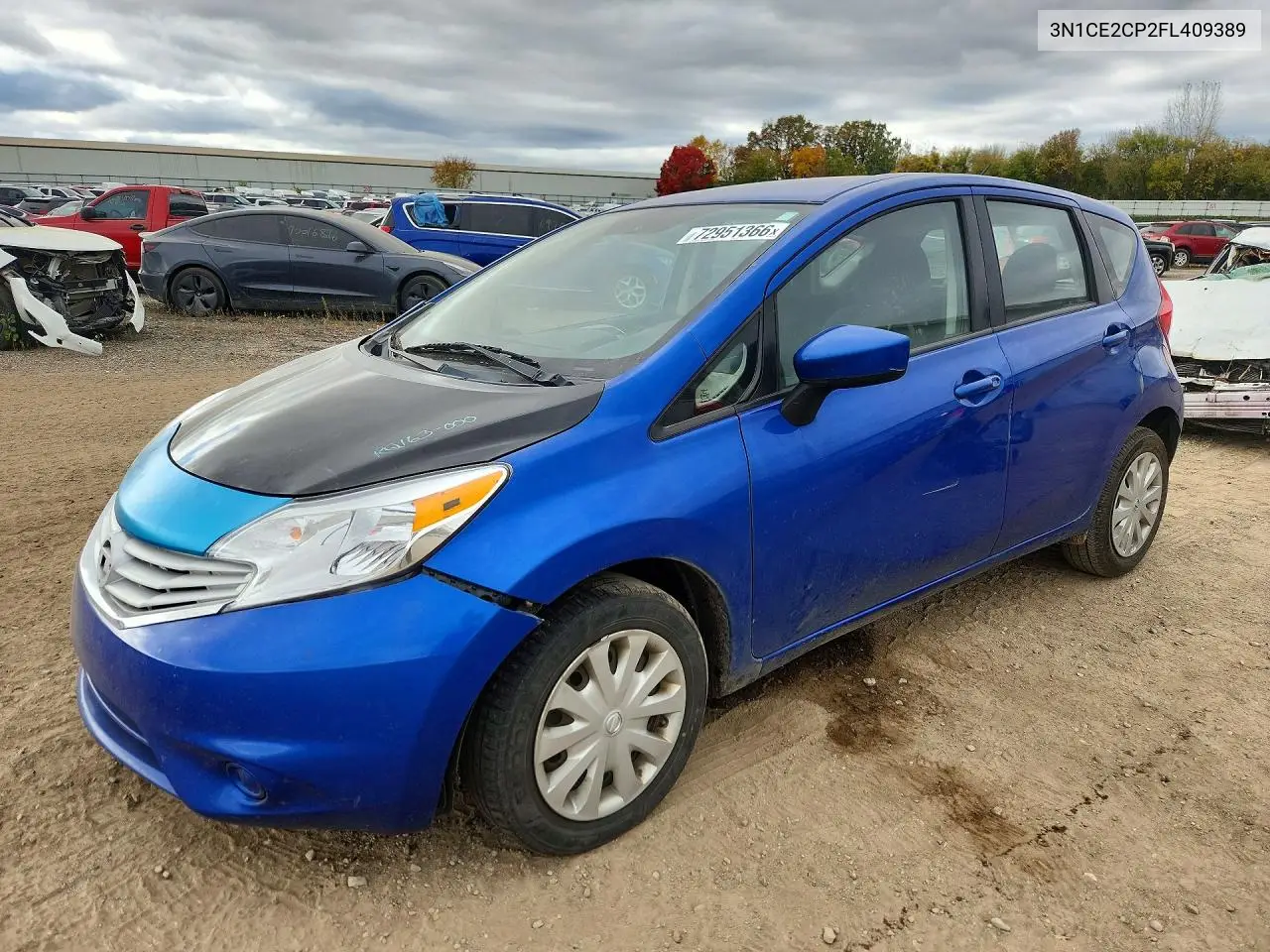 NISSAN NOTE 2015, VIN 3N1CE2CP2FL409389