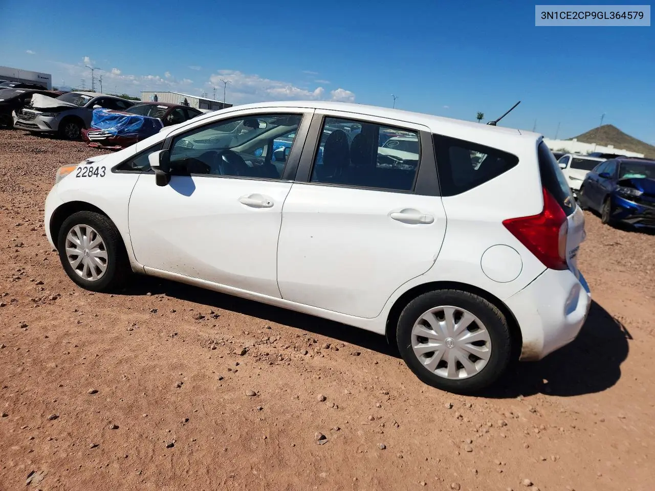 2016 NISSAN NOTE VIN 3N1CE2CP9GL364579 — фото 2
