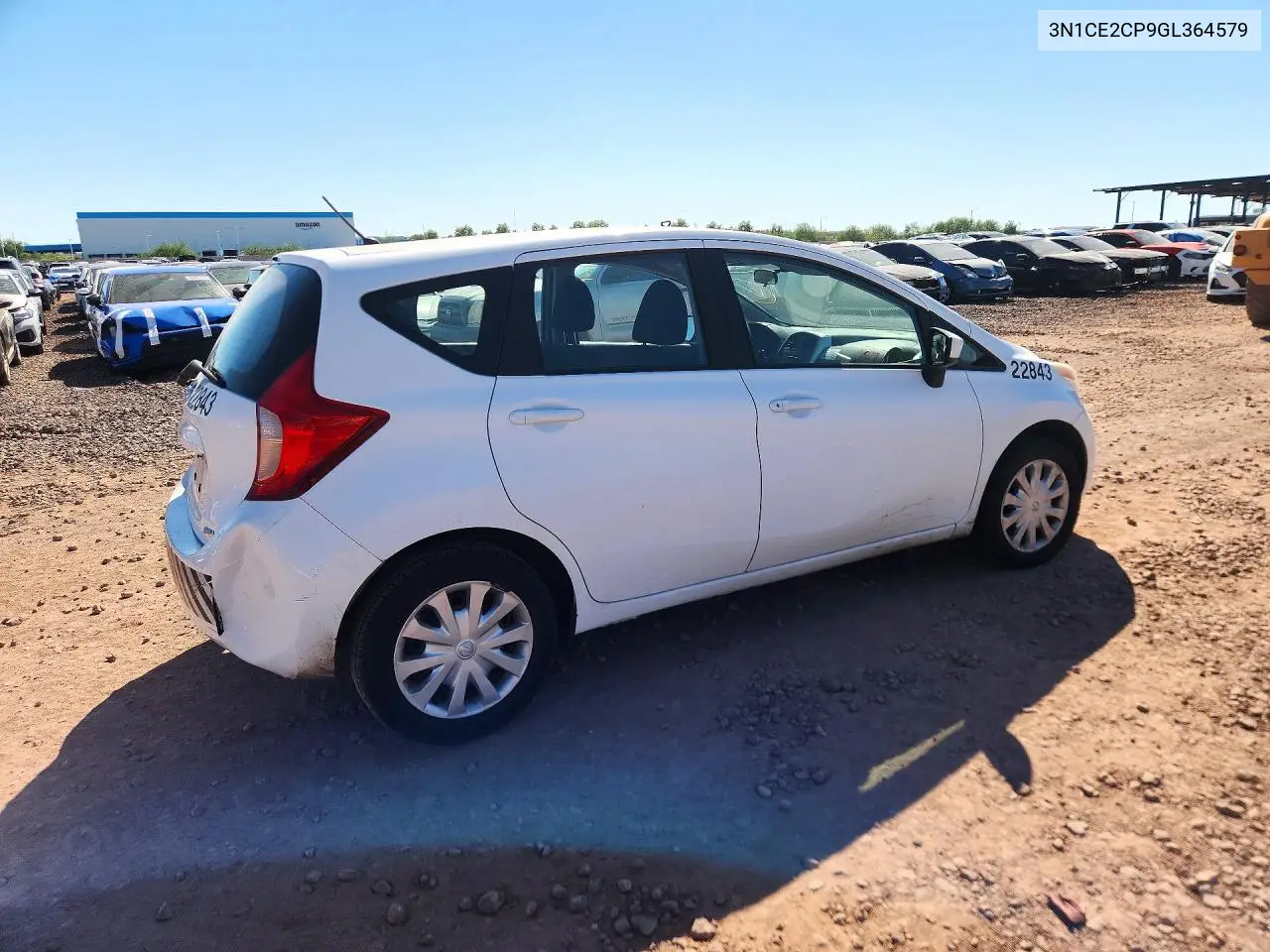 2016 NISSAN NOTE VIN 3N1CE2CP9GL364579 — фото 3