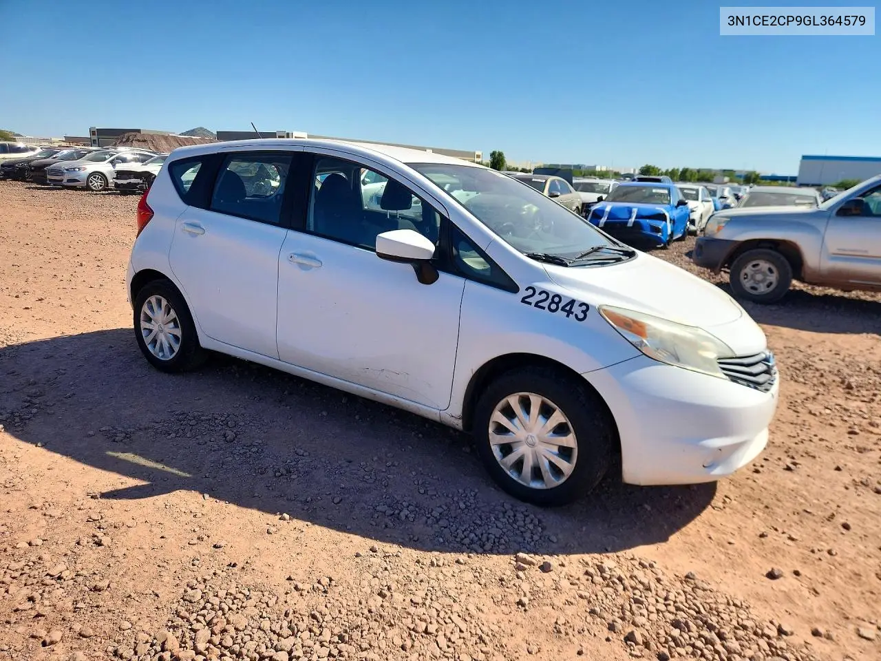 2016 NISSAN NOTE VIN 3N1CE2CP9GL364579 — фото 4