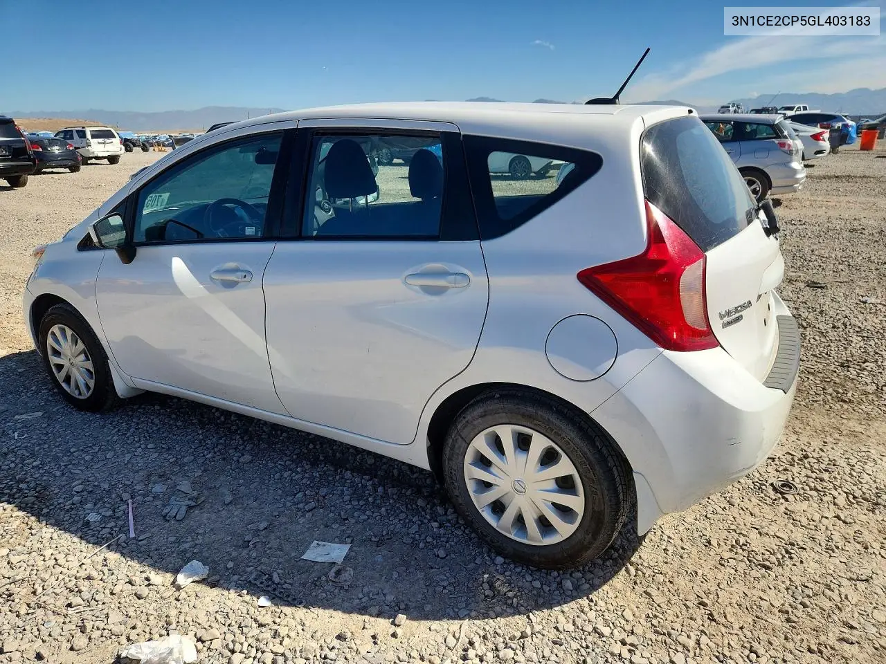 2016 NISSAN NOTE VIN 3N1CE2CP5GL403183 — фото 2