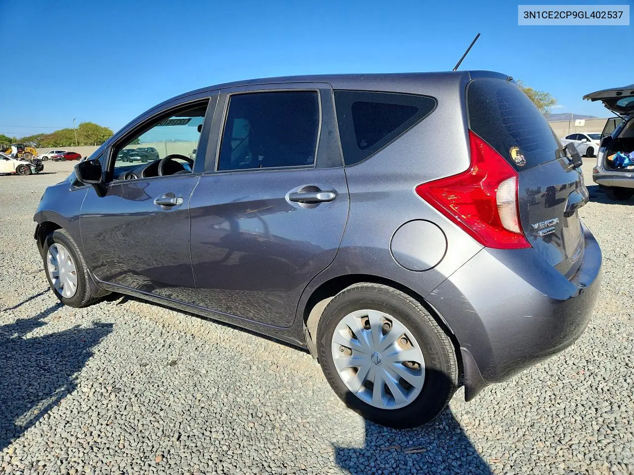 2016 NISSAN NOTE VIN 3N1CE2CP9GL402537 — фото 2