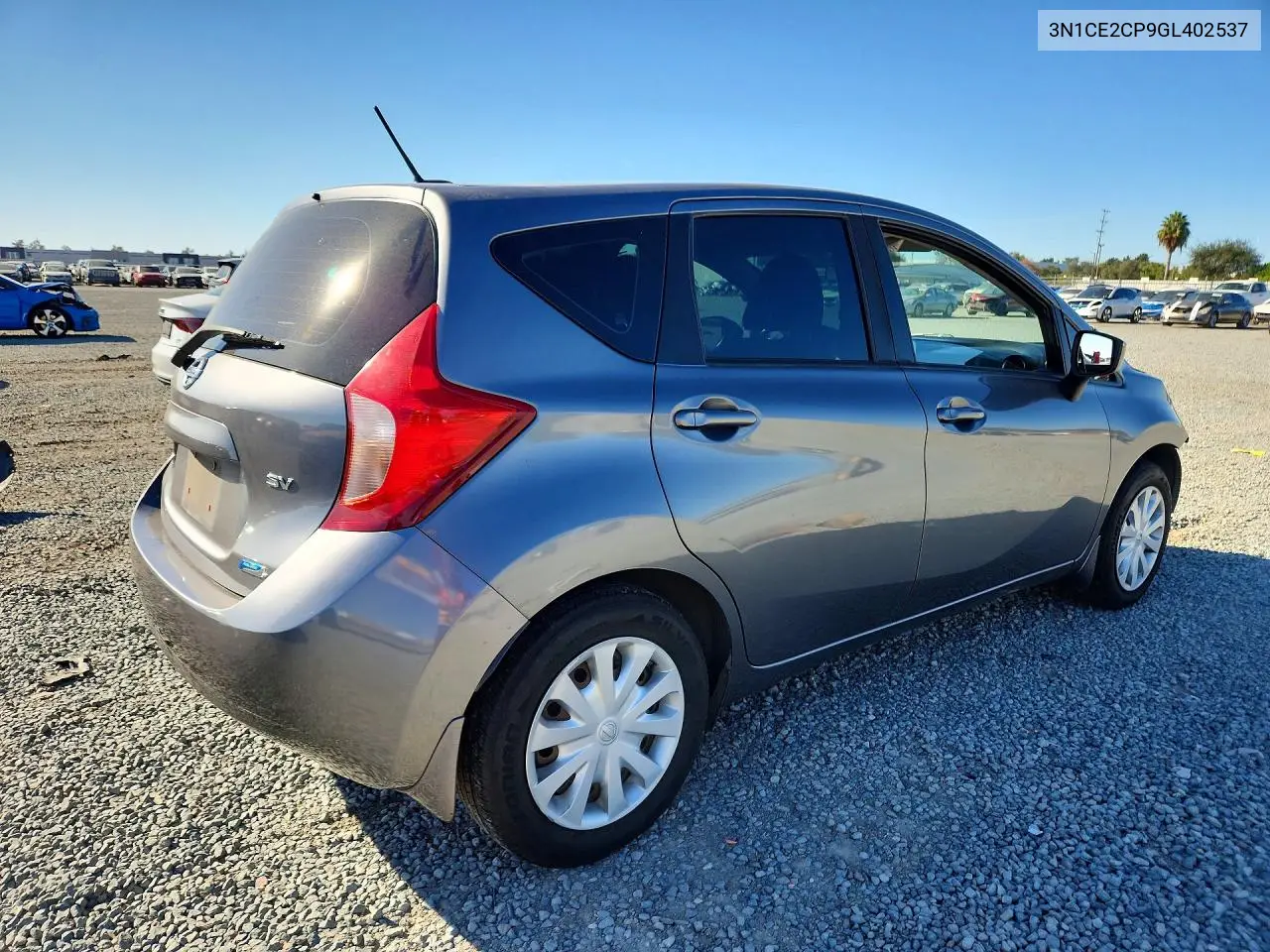 2016 NISSAN NOTE VIN 3N1CE2CP9GL402537 — фото 3