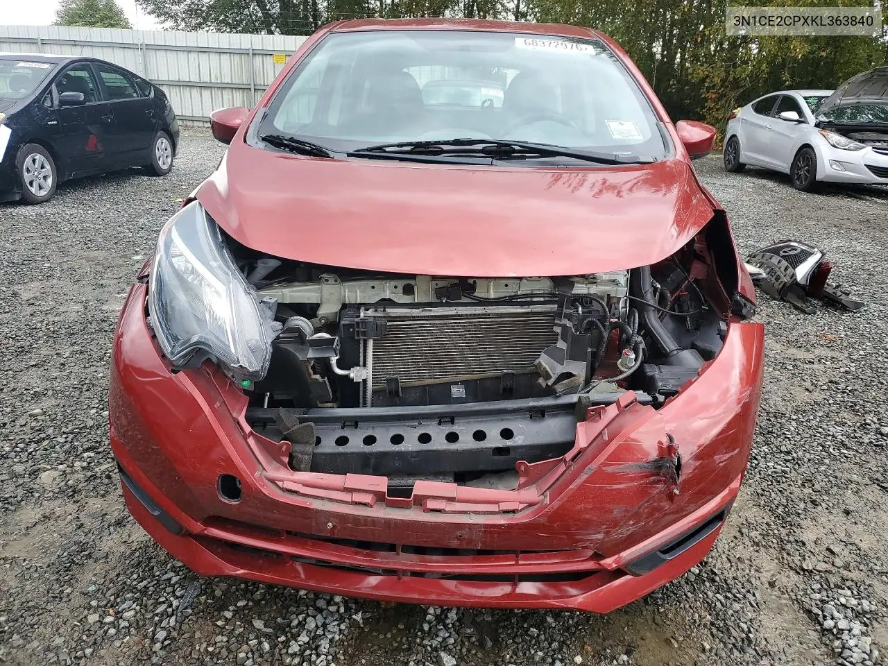 2019 NISSAN NOTE VIN 3N1CE2CPXKL363840 — фото 5