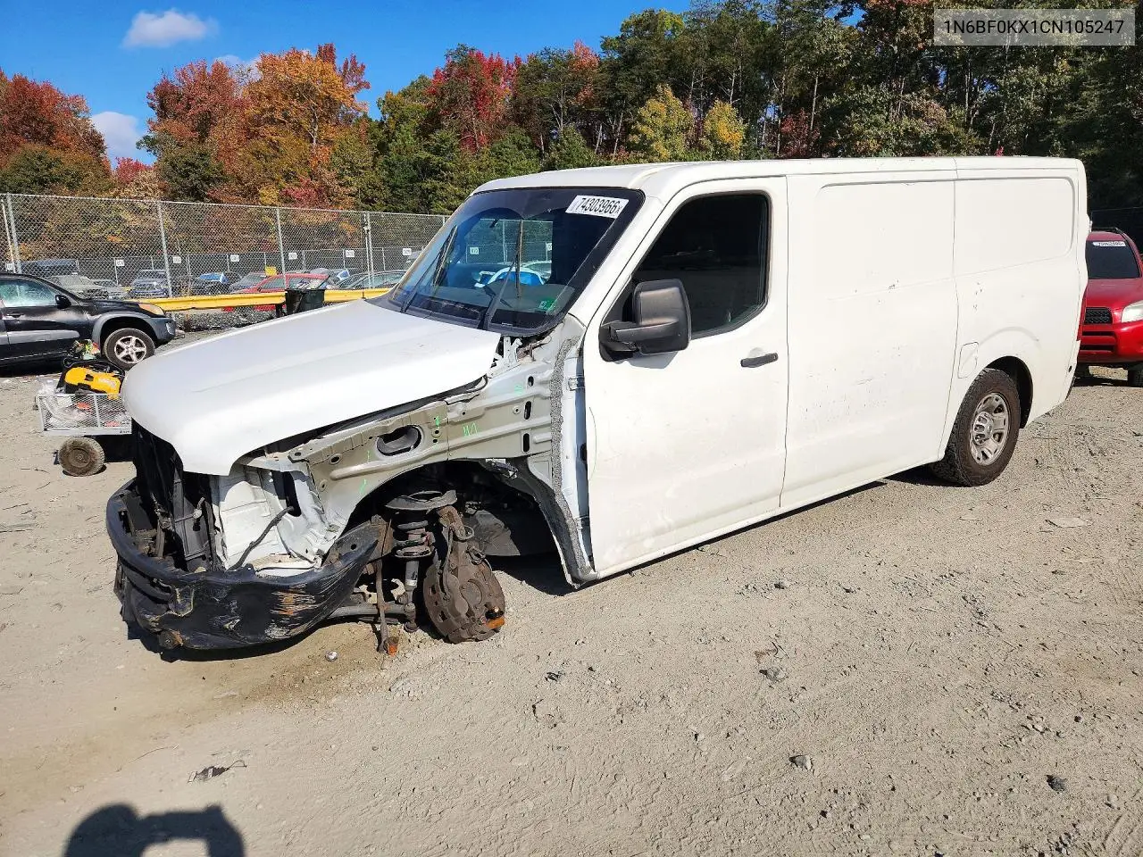 NISSAN NV 2012, VIN 1N6BF0KX1CN105247