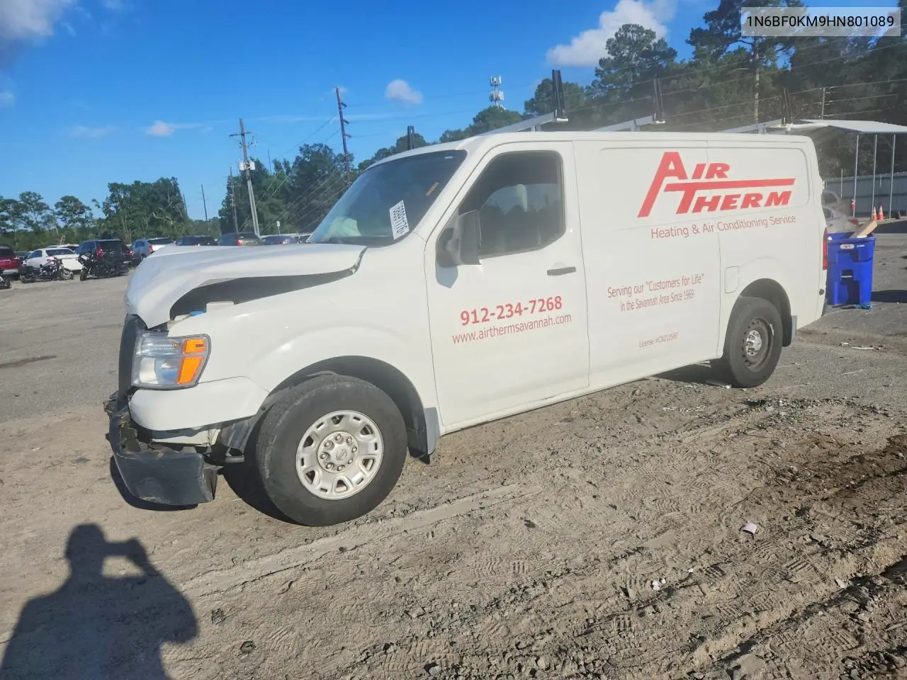 NISSAN NV 2017, VIN 1N6BF0KM9HN801089