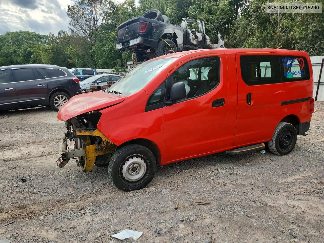 NISSAN NV200 2015, VIN 3N8CM0JT8FK716290