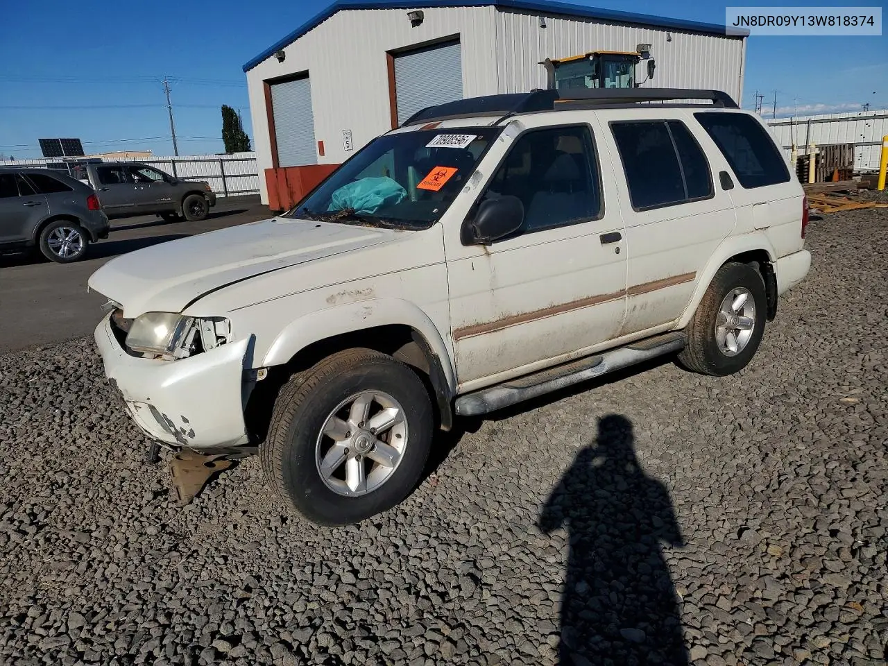 NISSAN PATHFINDER 2003, VIN JN8DR09Y13W818374
