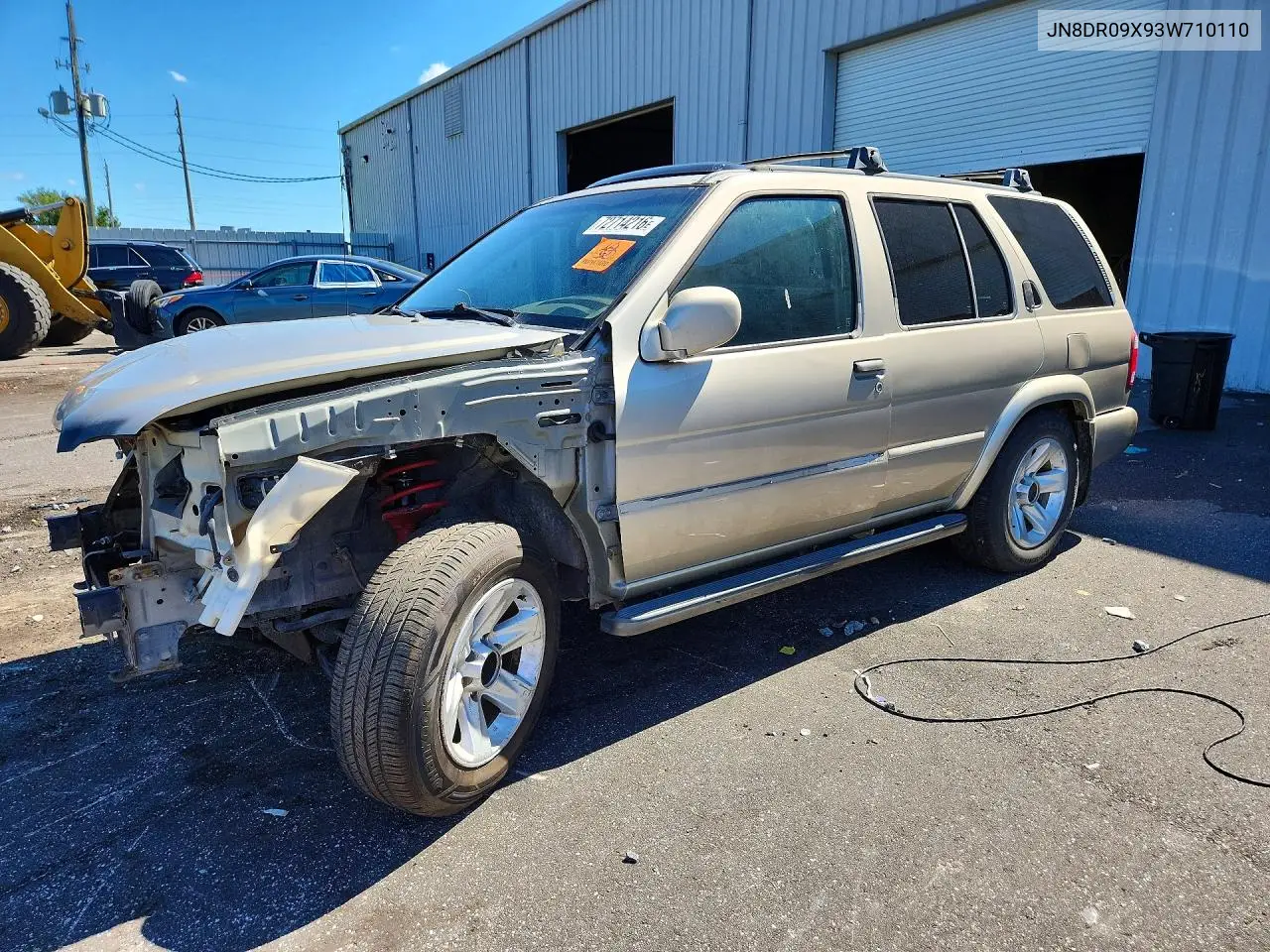 NISSAN PATHFINDER 2003, VIN JN8DR09X93W710110