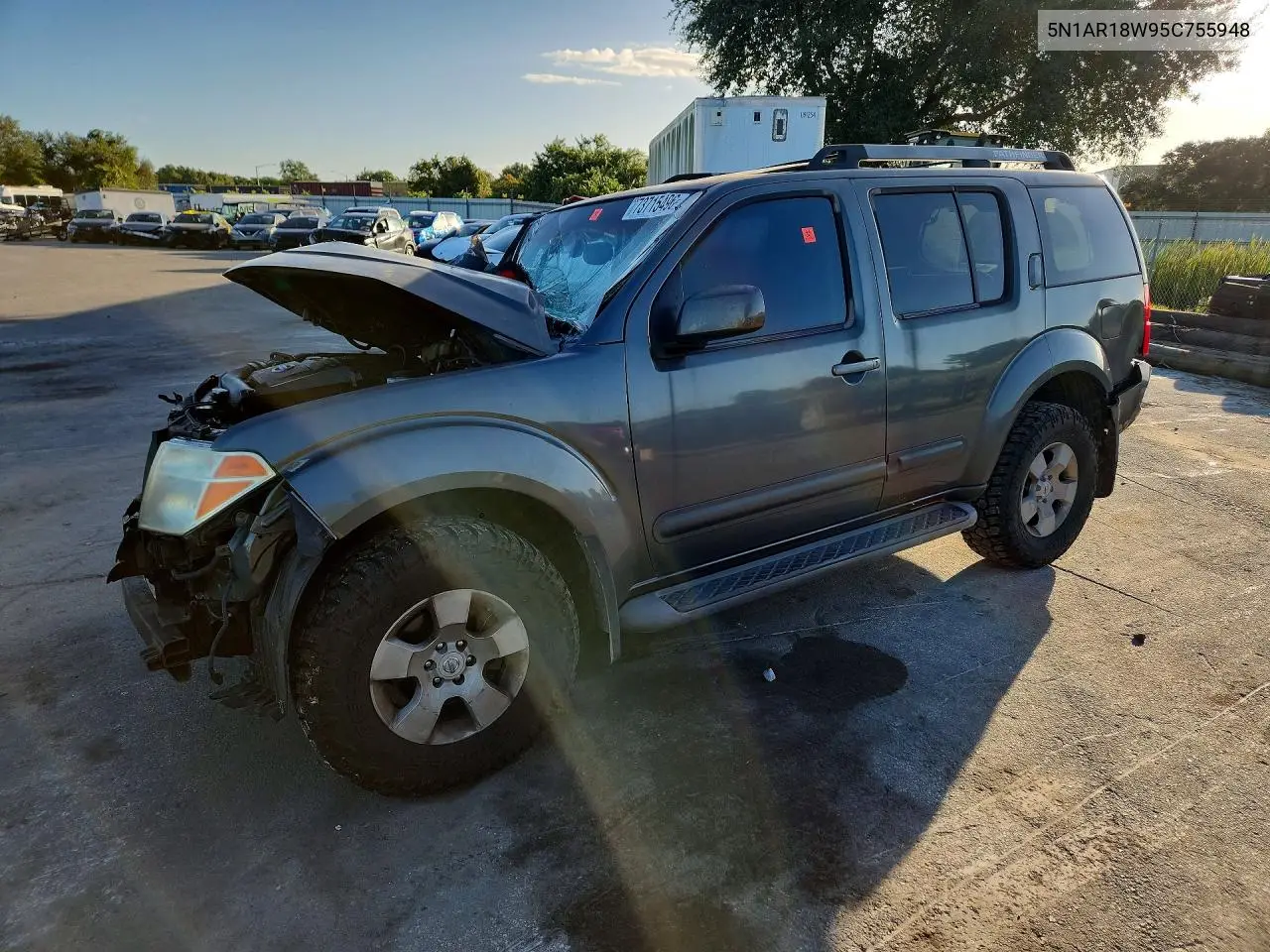 NISSAN PATHFINDER 2005, VIN 5N1AR18W95C755948