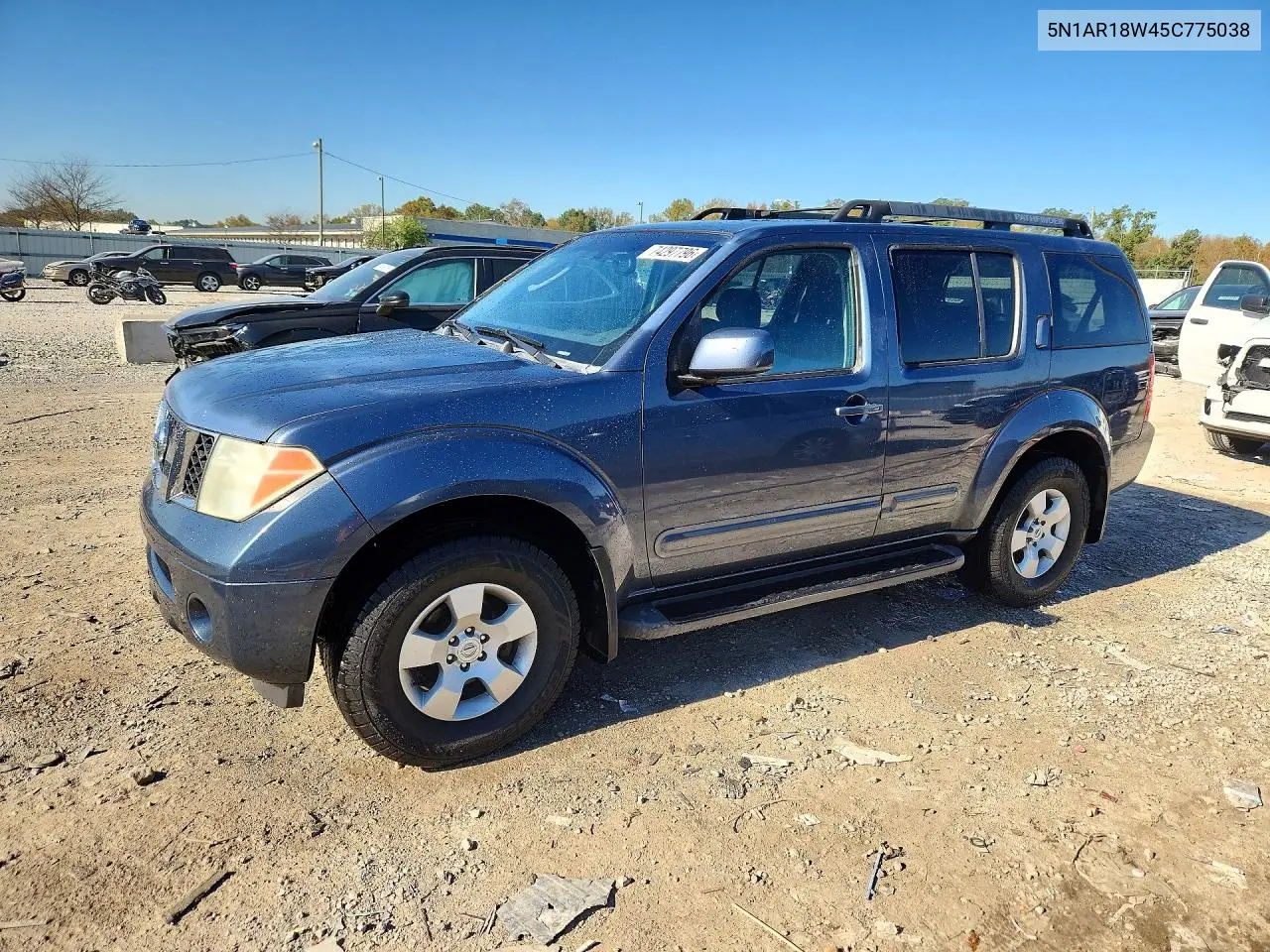 NISSAN PATHFINDER 2005, VIN 5N1AR18W45C775038