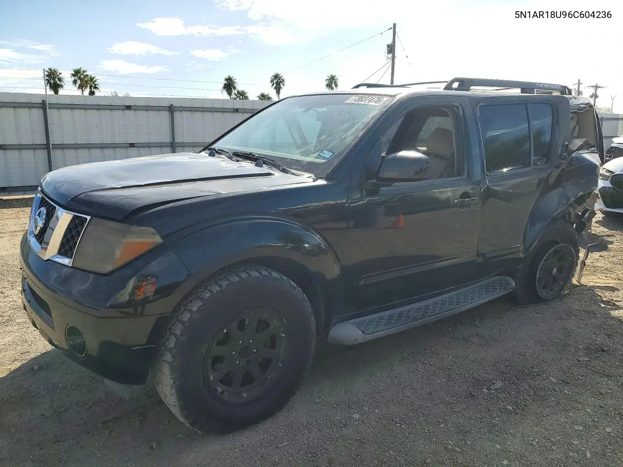 NISSAN PATHFINDER 2006, VIN 5N1AR18U96C604236