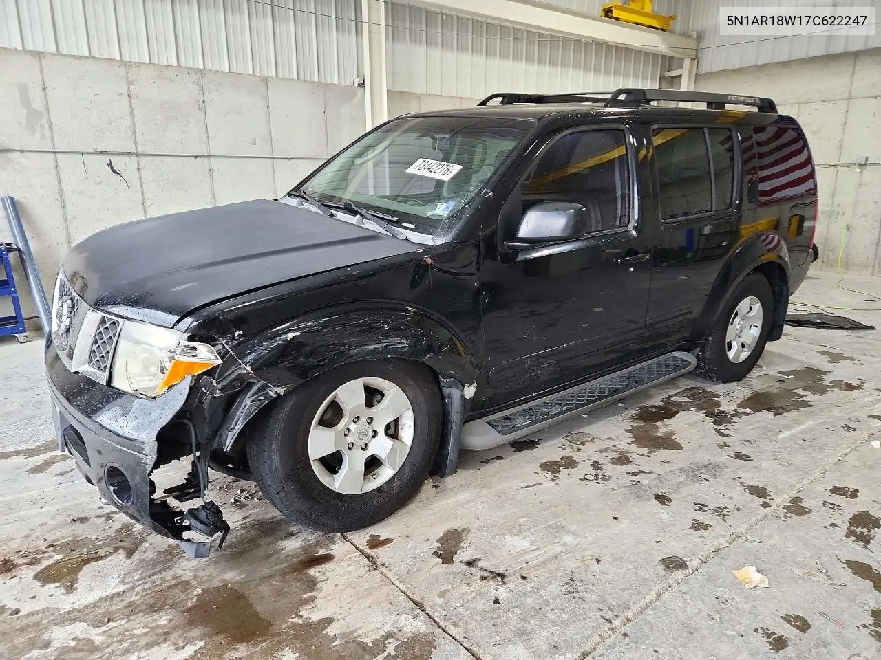 NISSAN PATHFINDER 2007, VIN 5N1AR18W17C622247
