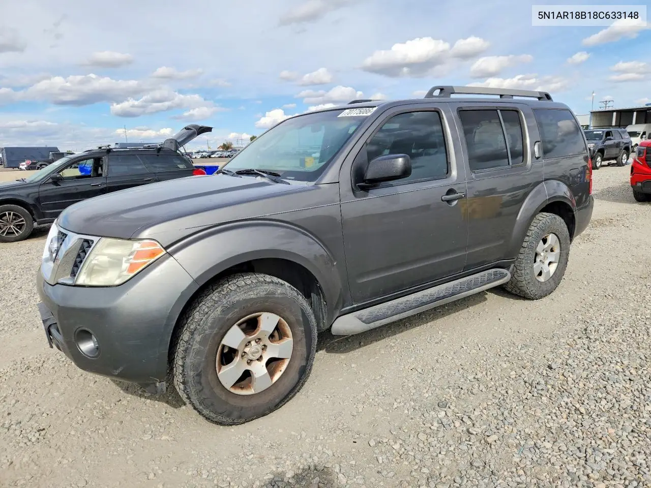NISSAN PATHFINDER 2008, VIN 5N1AR18B18C633148