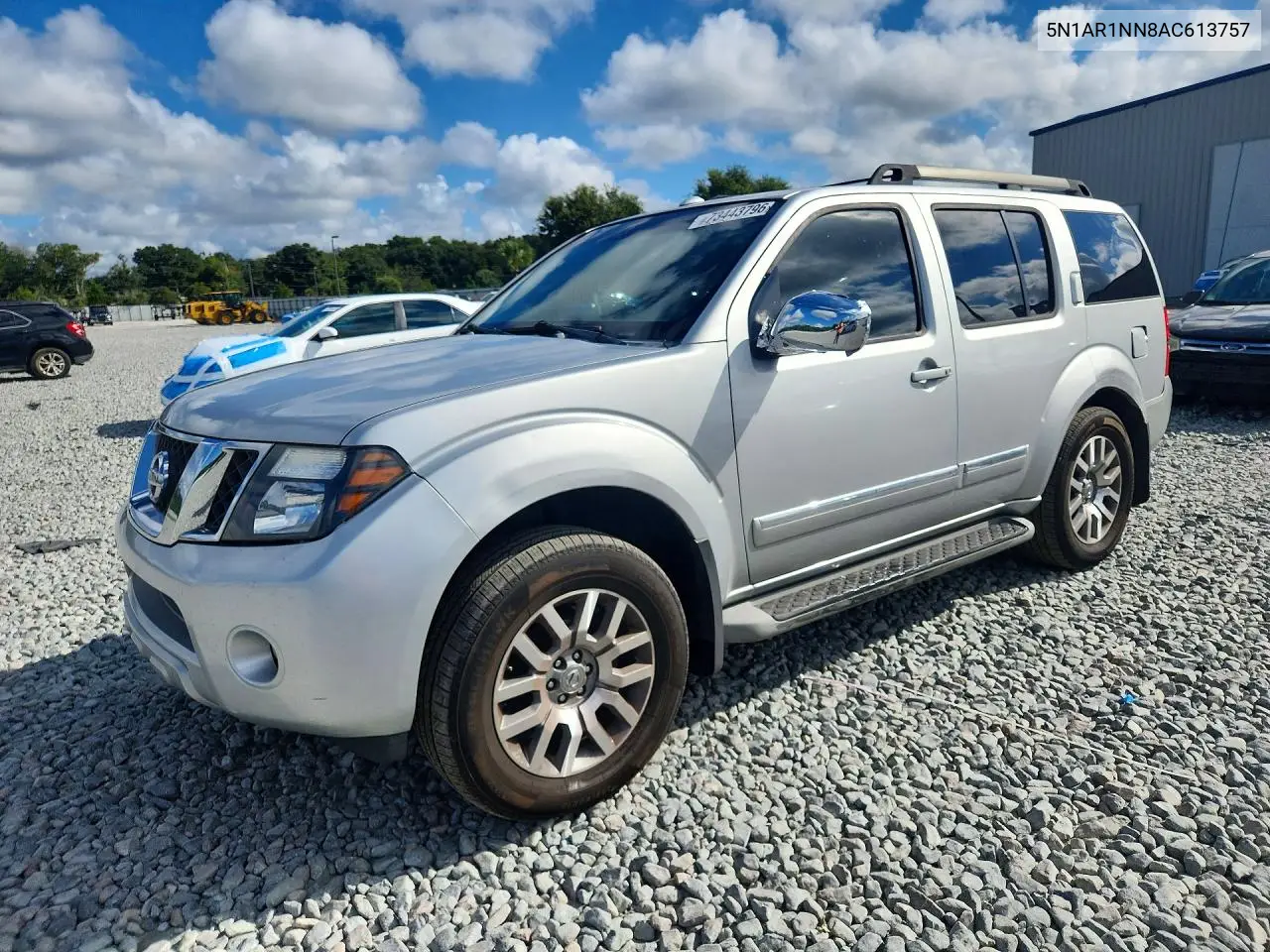 NISSAN PATHFINDER 2010, VIN 5N1AR1NN8AC613757