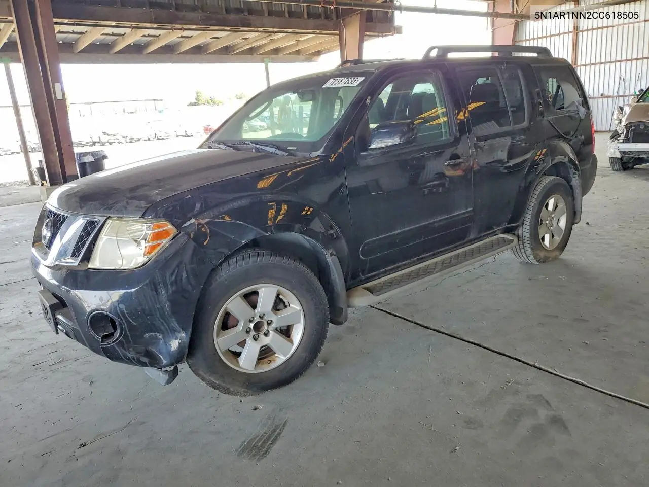 NISSAN PATHFINDER 2012, VIN 5N1AR1NN2CC618505