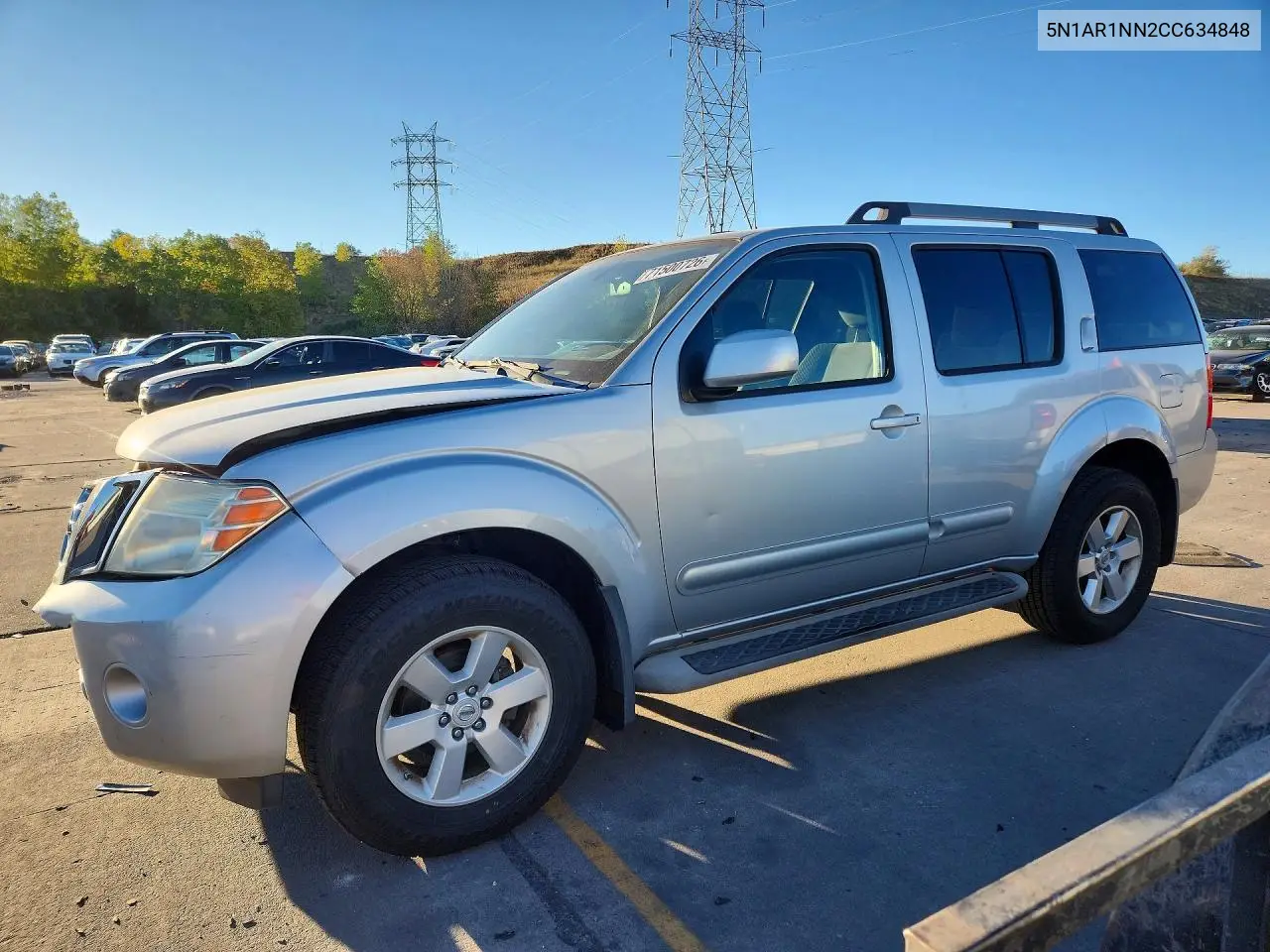 NISSAN PATHFINDER 2012, VIN 5N1AR1NN2CC634848