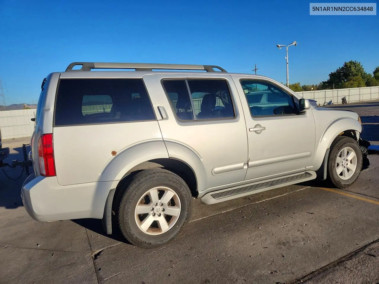 2012 NISSAN PATHFINDER VIN 5N1AR1NN2CC634848 — фото 3