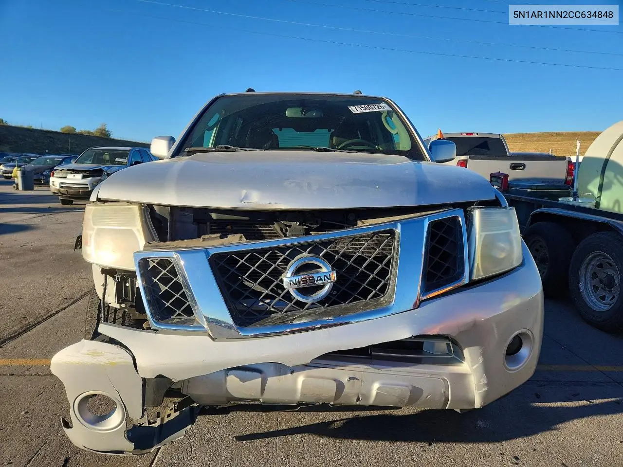 2012 NISSAN PATHFINDER VIN 5N1AR1NN2CC634848 — фото 5