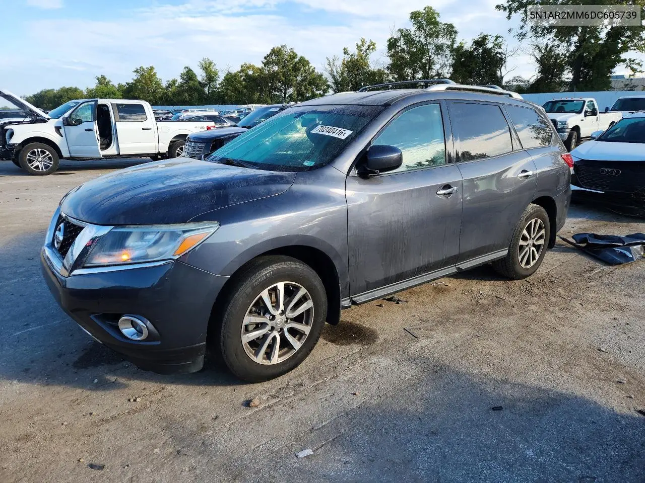 NISSAN PATHFINDER 2013, VIN 5N1AR2MM6DC605739
