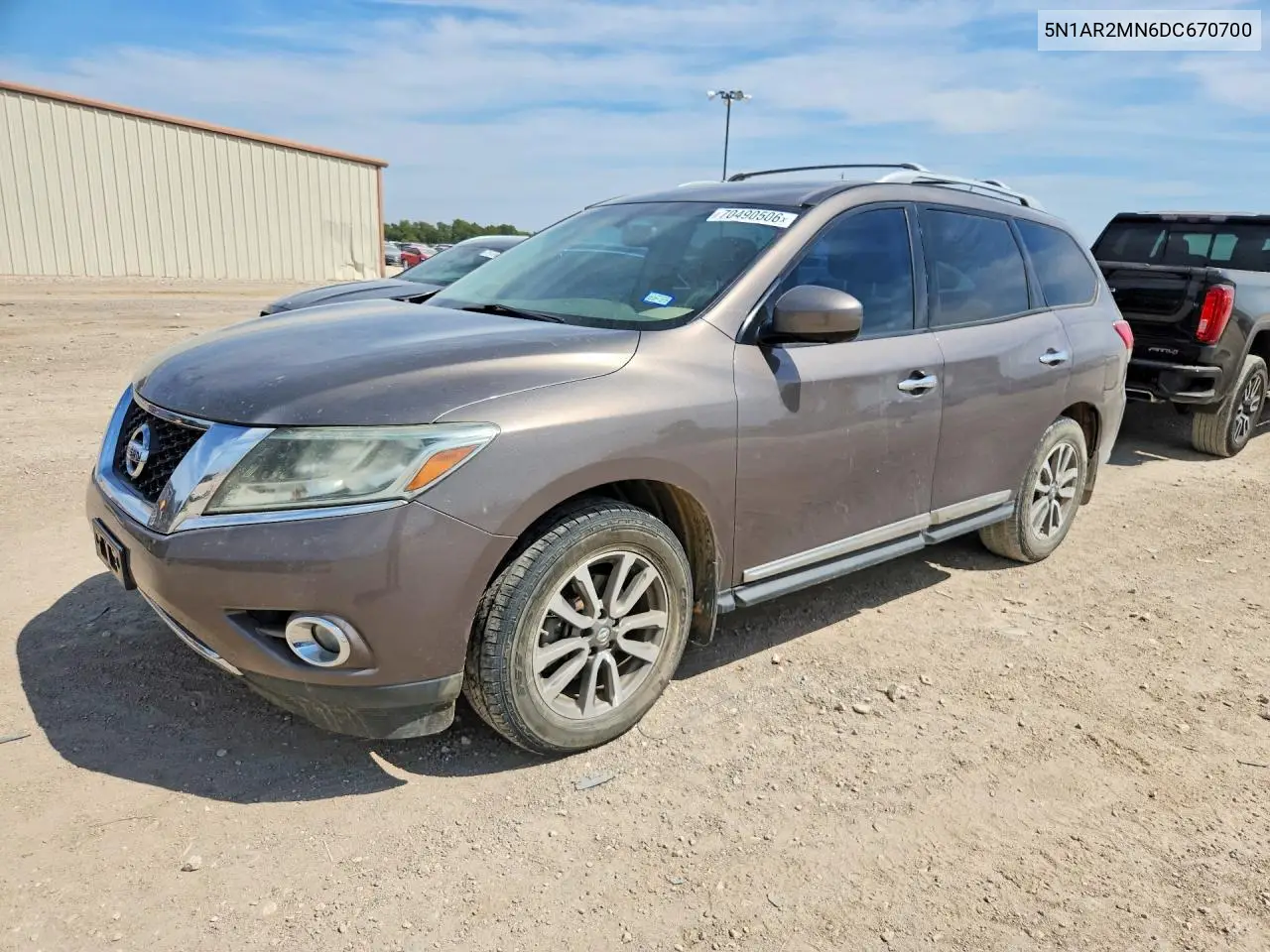 NISSAN PATHFINDER 2013, VIN 5N1AR2MN6DC670700
