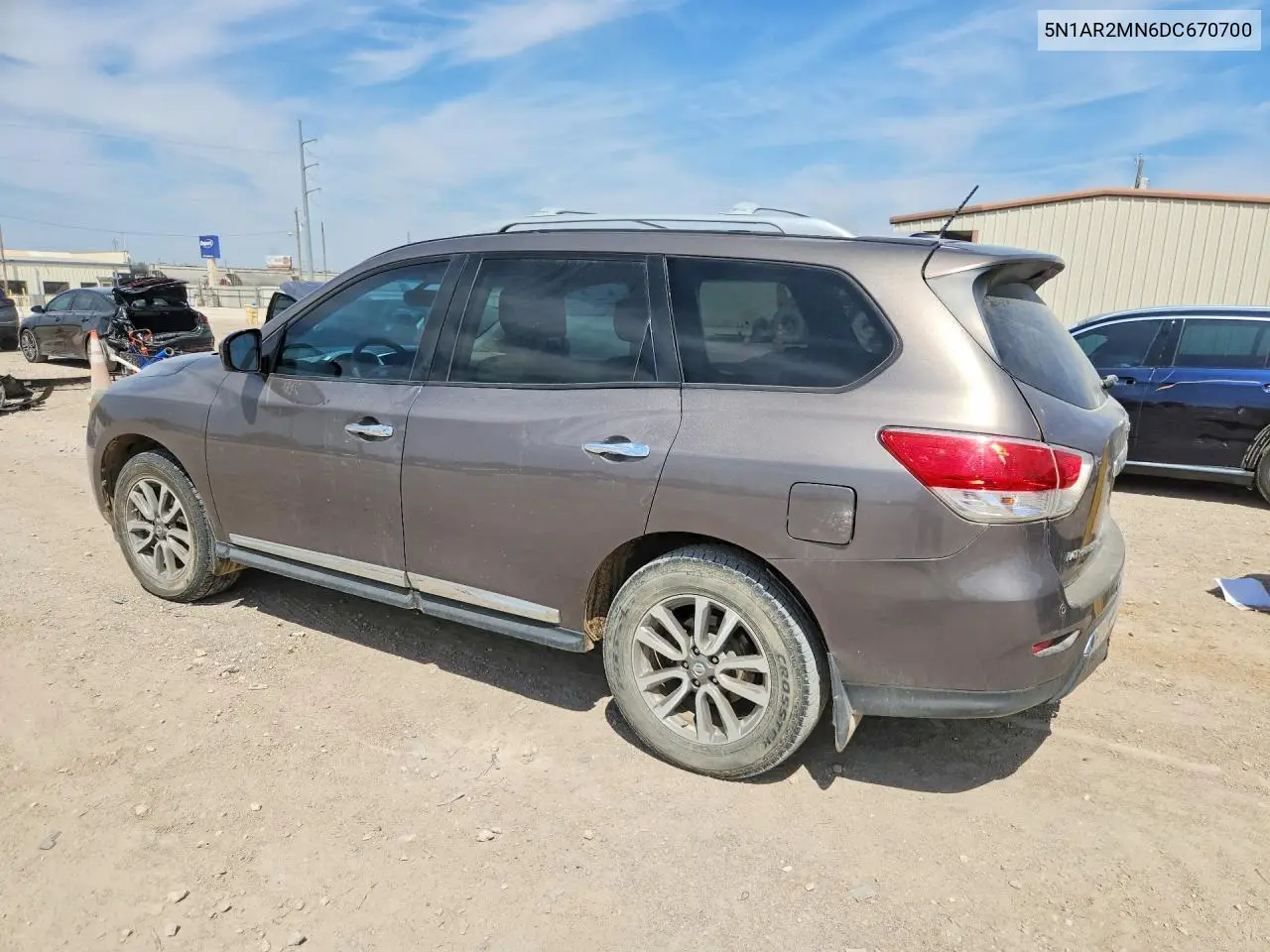 2013 NISSAN PATHFINDER VIN 5N1AR2MN6DC670700 — фото 2