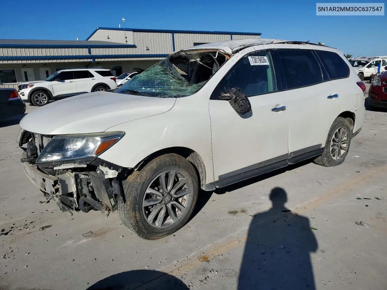 NISSAN PATHFINDER 2013, VIN 5N1AR2MM3DC637547