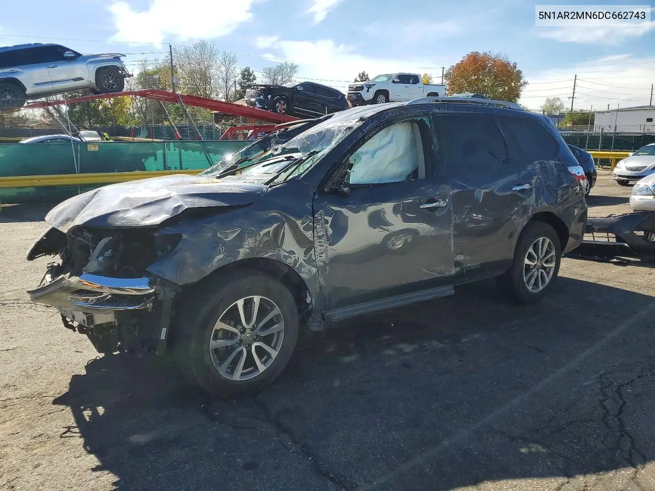 NISSAN PATHFINDER 2013, VIN 5N1AR2MN6DC662743