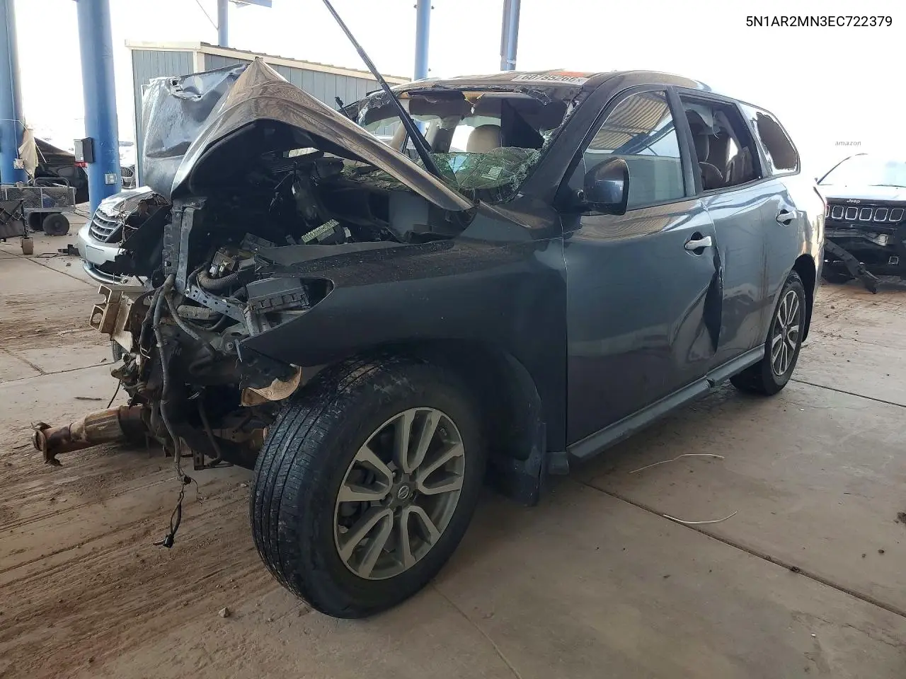 NISSAN PATHFINDER 2014, VIN 5N1AR2MN3EC722379