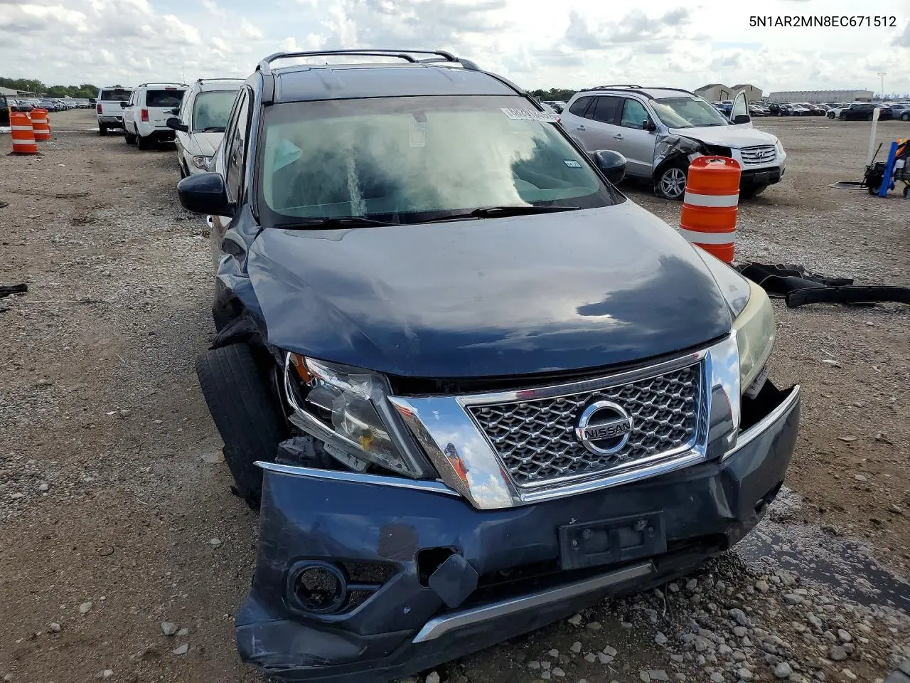 2014 NISSAN PATHFINDER VIN 5N1AR2MN8EC671512 — фото 5