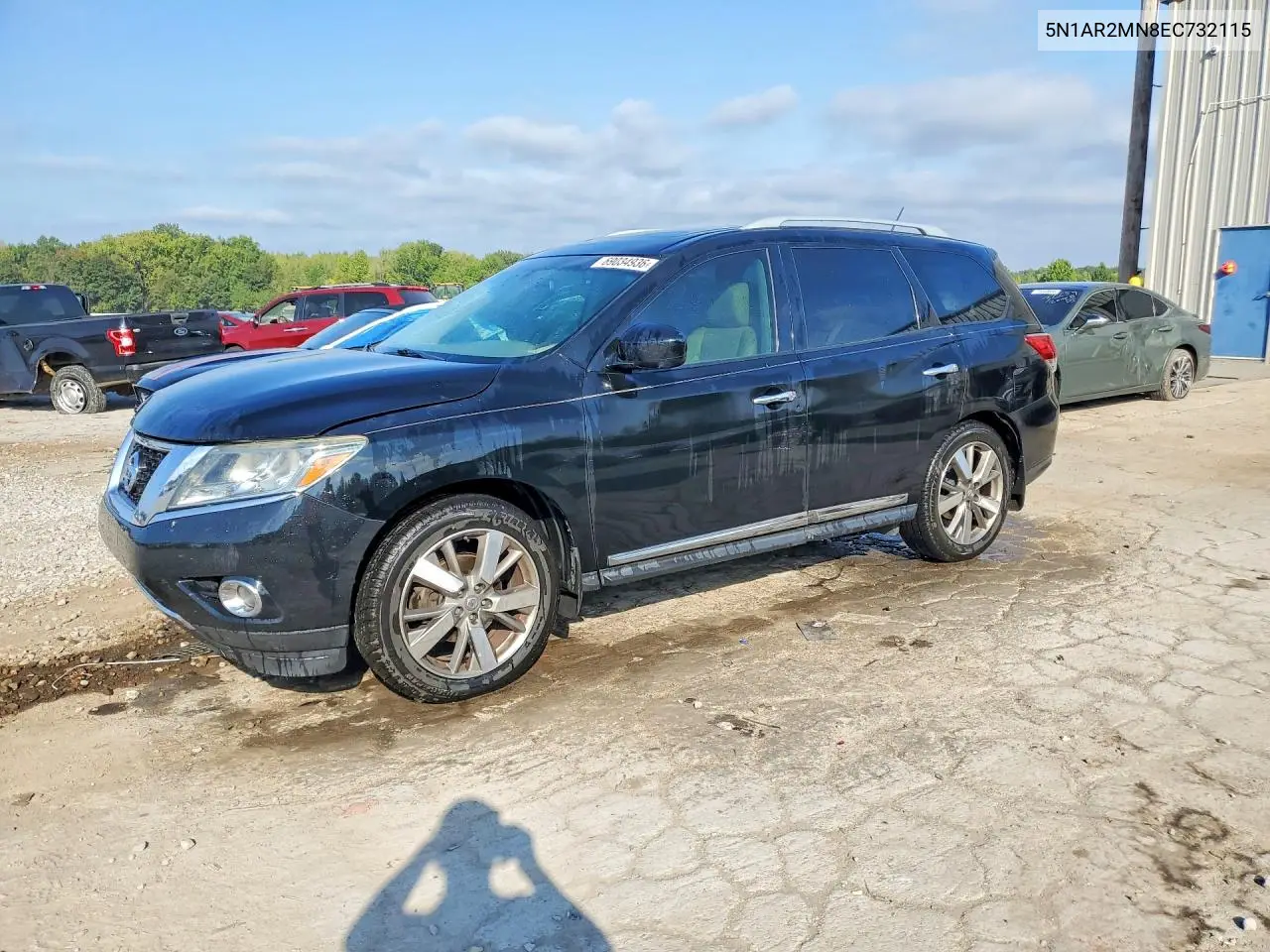 NISSAN PATHFINDER 2014, VIN 5N1AR2MN8EC732115