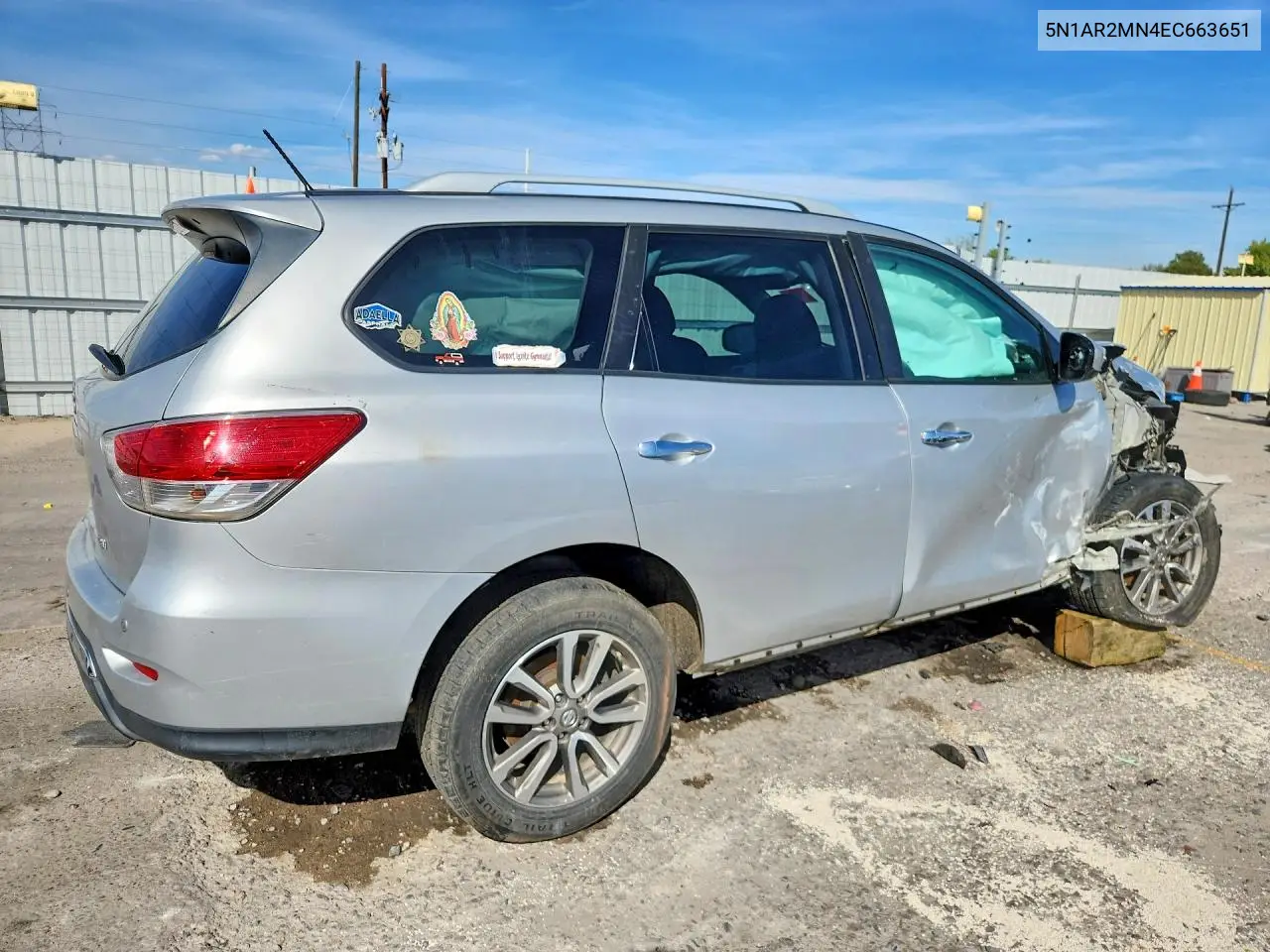 2014 NISSAN PATHFINDER VIN 5N1AR2MN4EC663651 — фото 3