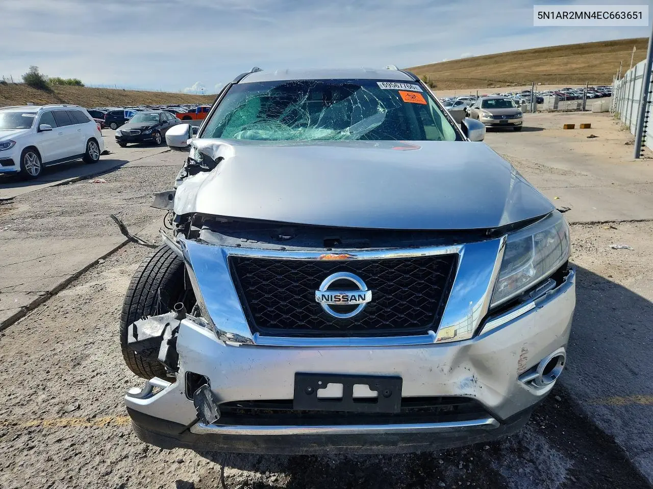 2014 NISSAN PATHFINDER VIN 5N1AR2MN4EC663651 — фото 5