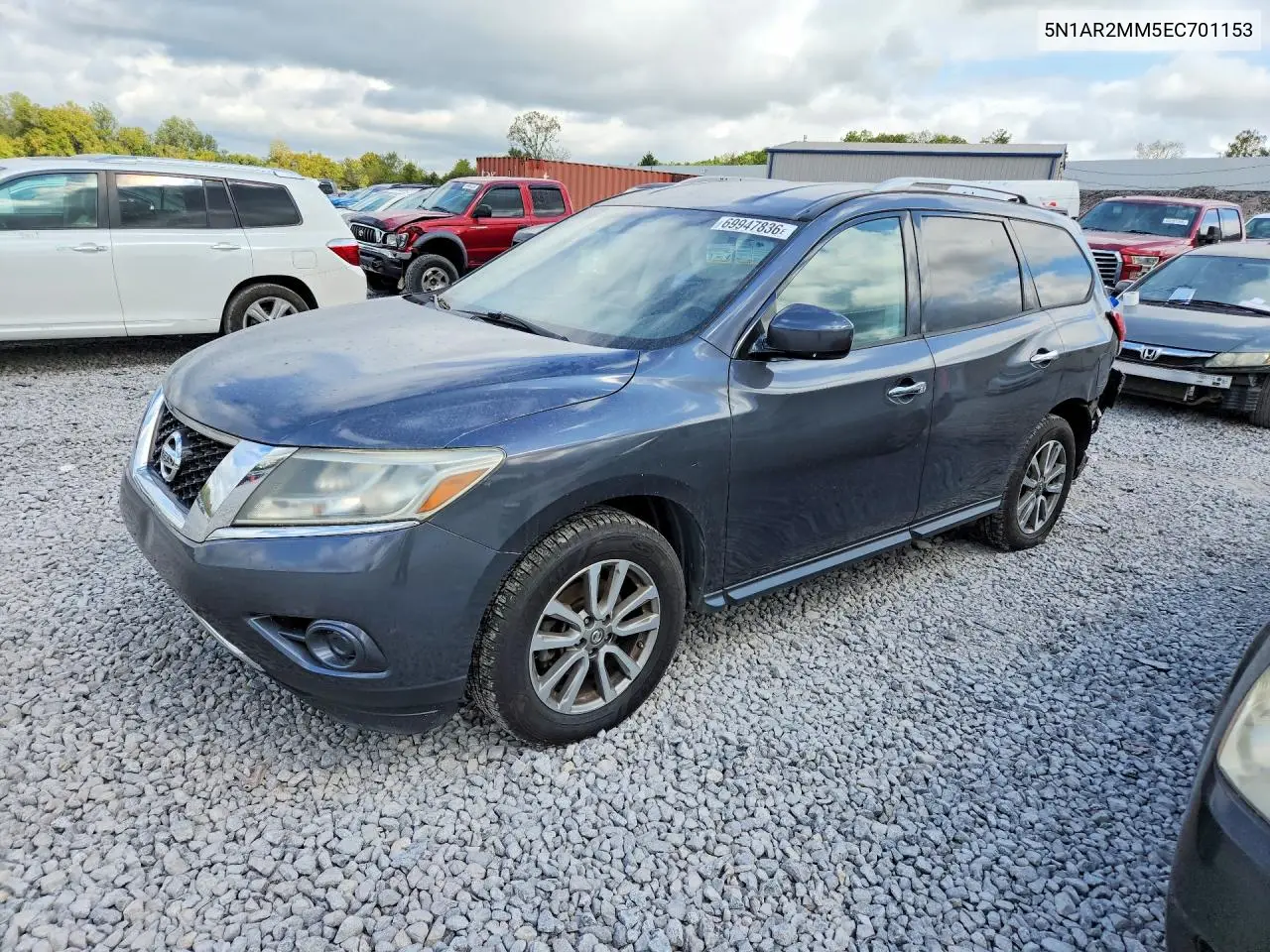 NISSAN PATHFINDER 2014, VIN 5N1AR2MM5EC701153