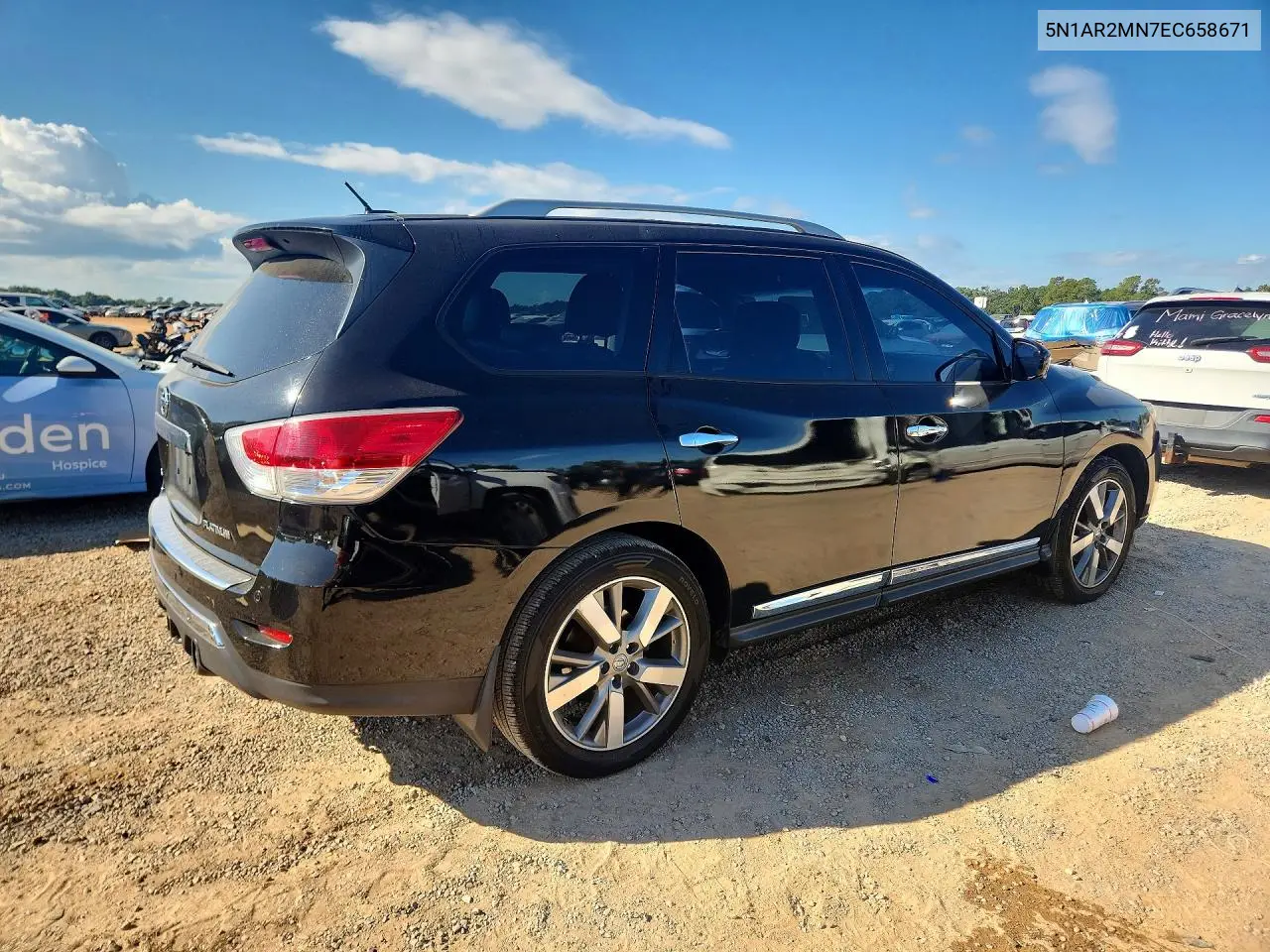 2014 NISSAN PATHFINDER VIN 5N1AR2MN7EC658671 — фото 3