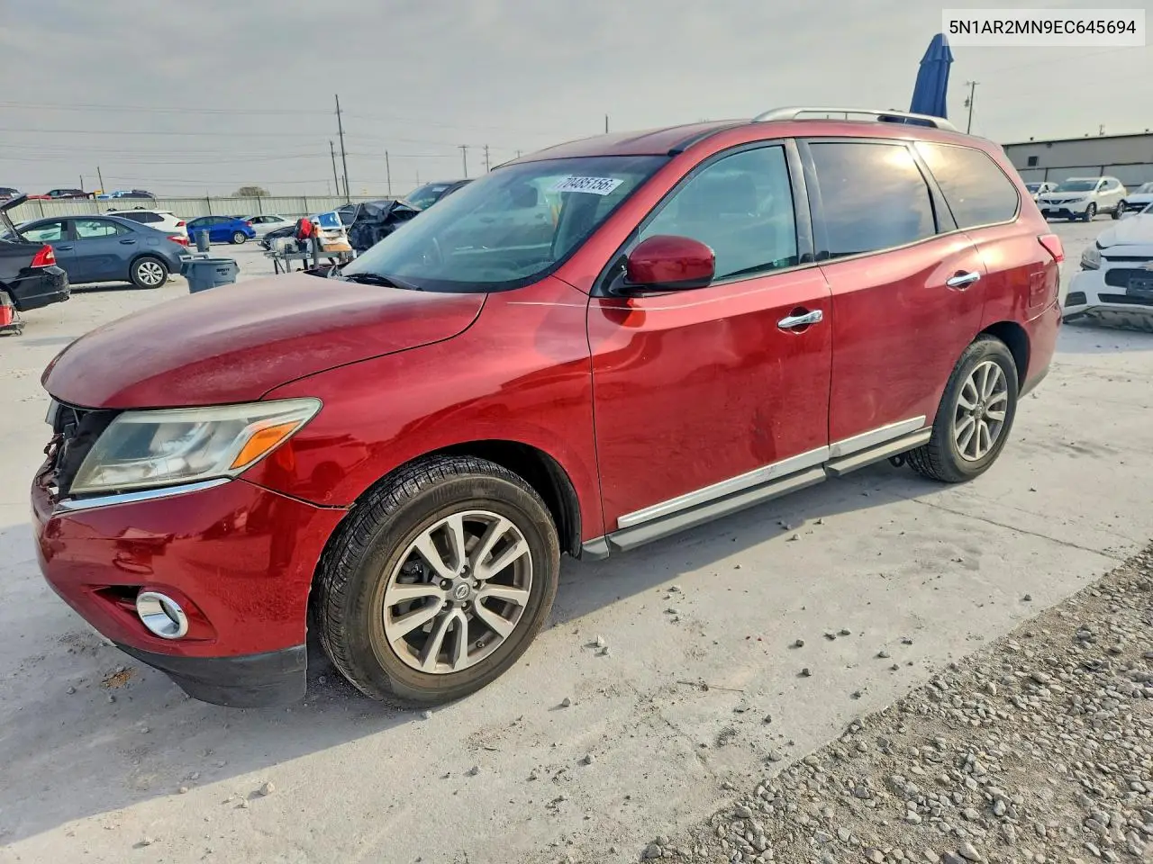 NISSAN PATHFINDER 2014, VIN 5N1AR2MN9EC645694