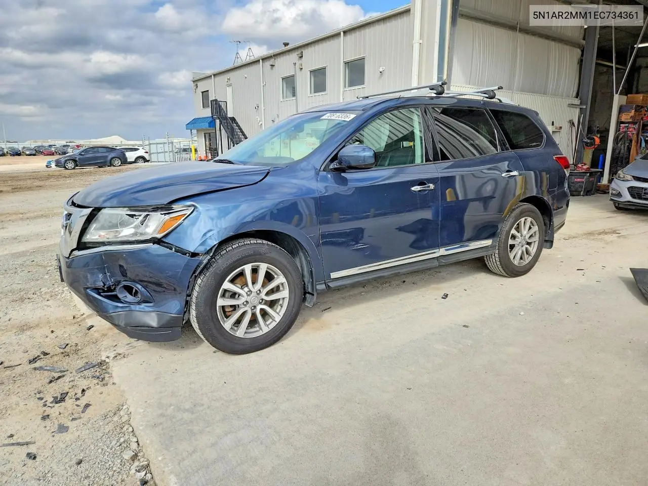 NISSAN PATHFINDER 2014, VIN 5N1AR2MM1EC734361