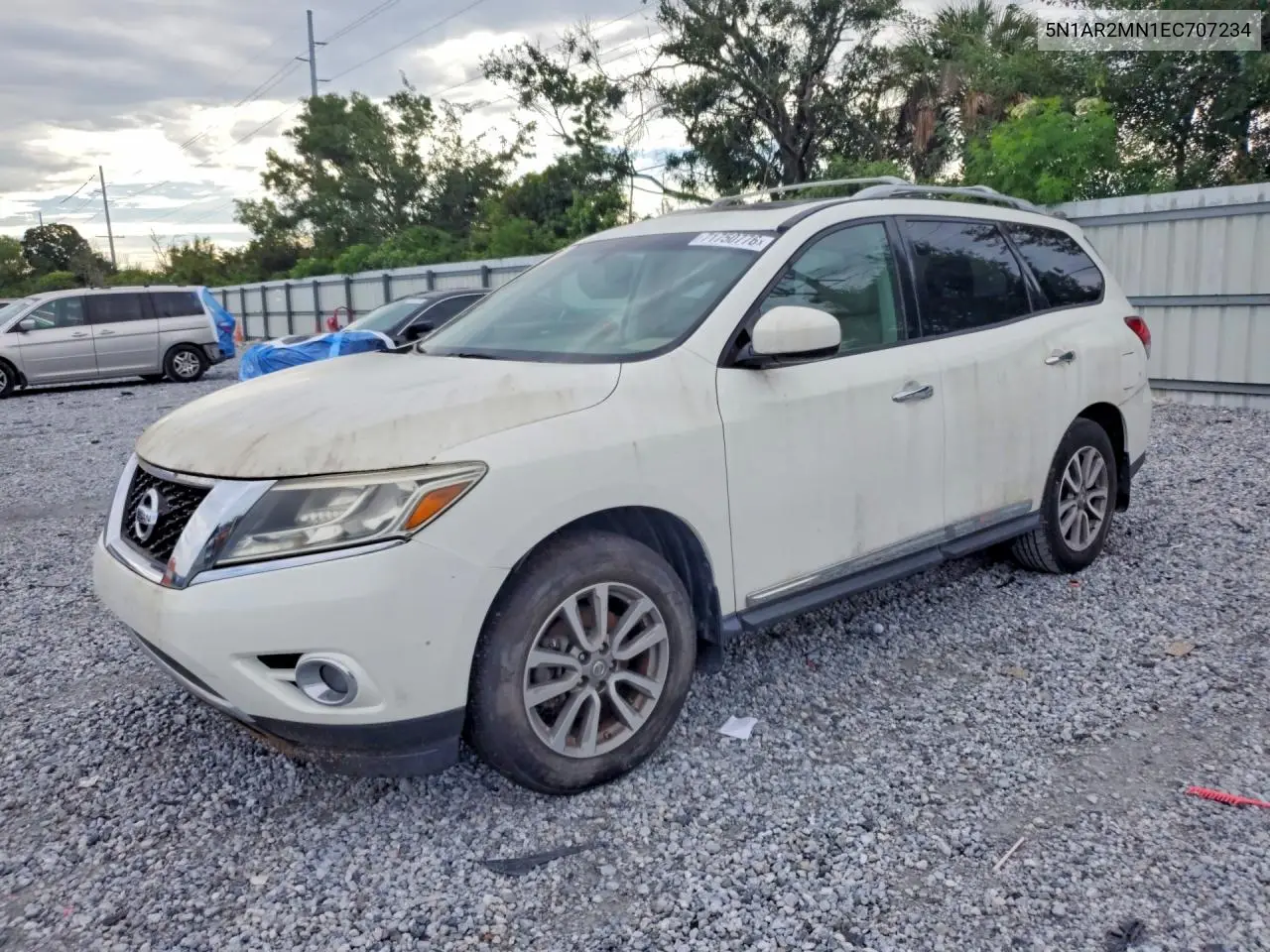 NISSAN PATHFINDER 2014, VIN 5N1AR2MN1EC707234
