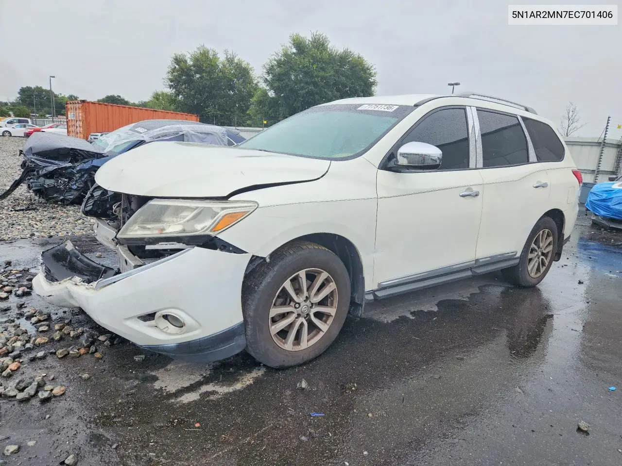 NISSAN PATHFINDER 2014, VIN 5N1AR2MN7EC701406