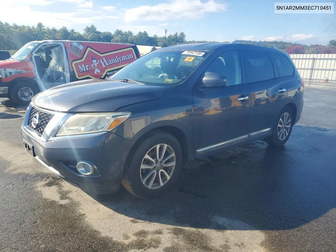 NISSAN PATHFINDER 2014, VIN 5N1AR2MM3EC710451